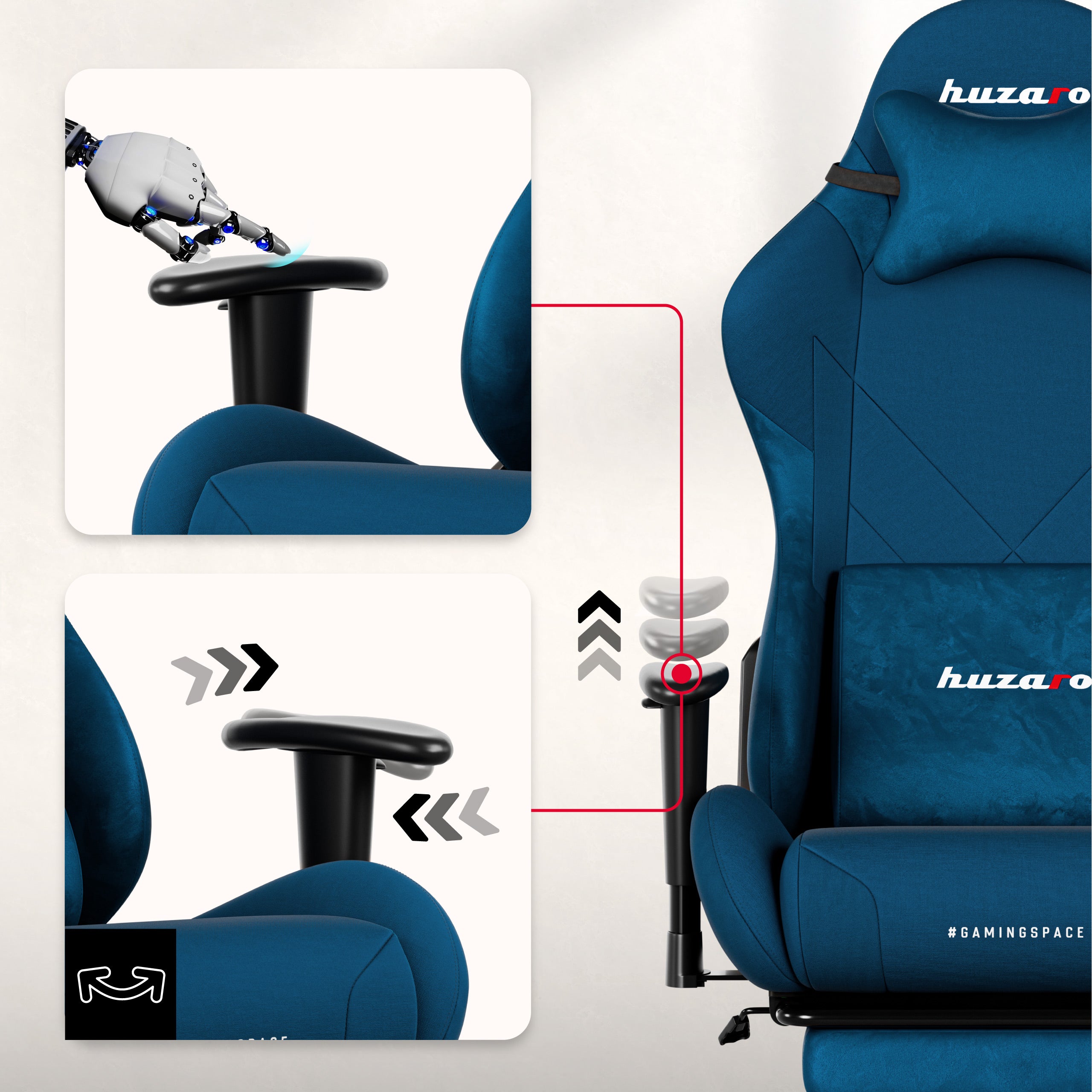 Poltrona da gaming Huzaro Force 5.7 Blue