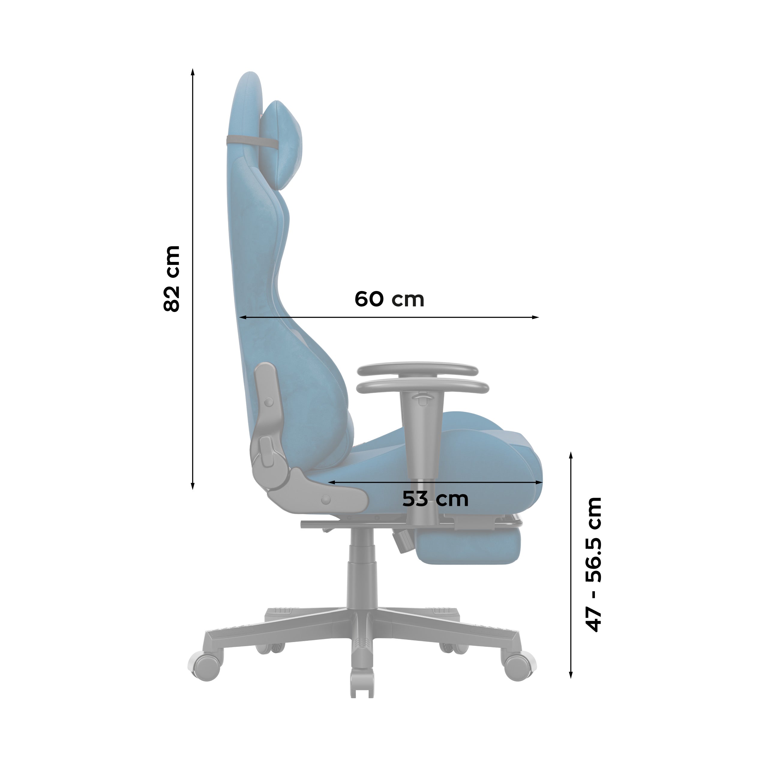 Poltrona da gaming Huzaro Force 5.7 Blue