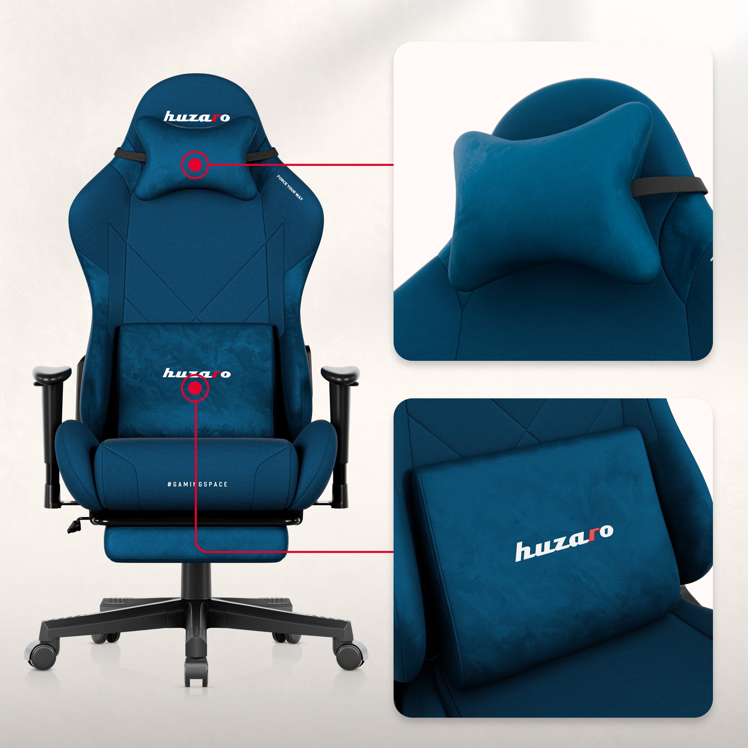 Poltrona da gaming Huzaro Force 5.7 Blue