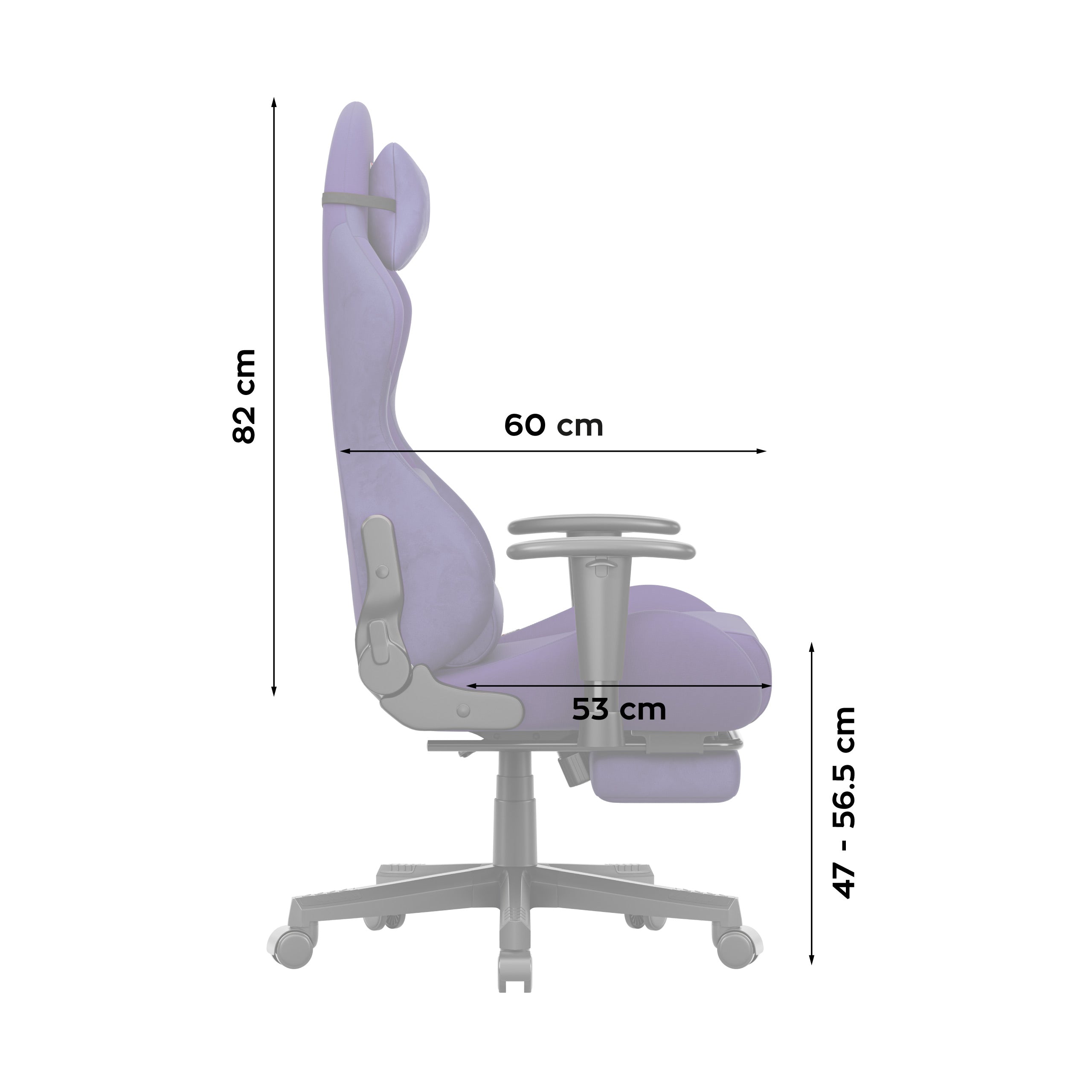 Poltrona da gaming Huzaro Force 5.7 Purple