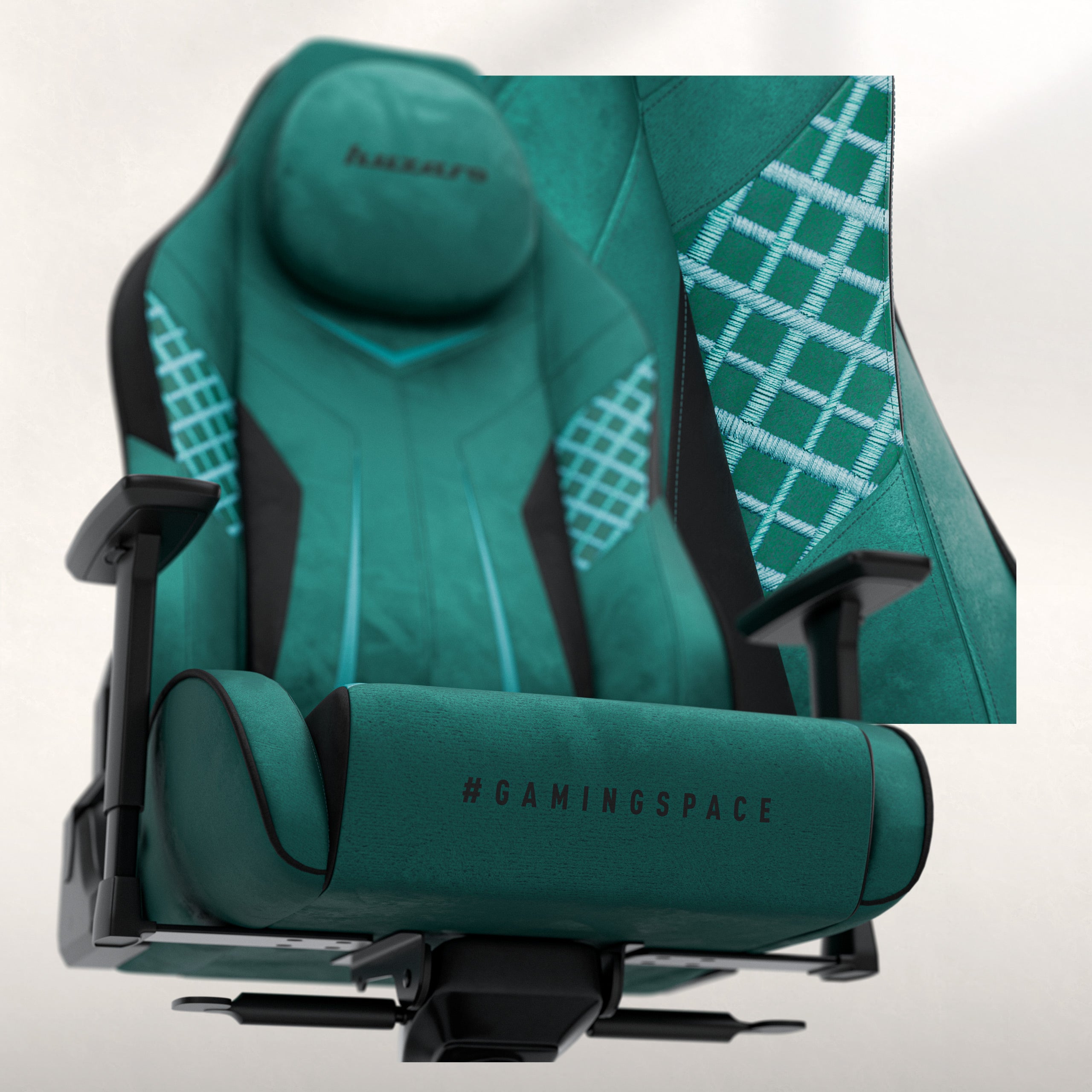 Poltrona da gaming in pelle scamosciata Huzaro Force 8.3 Green