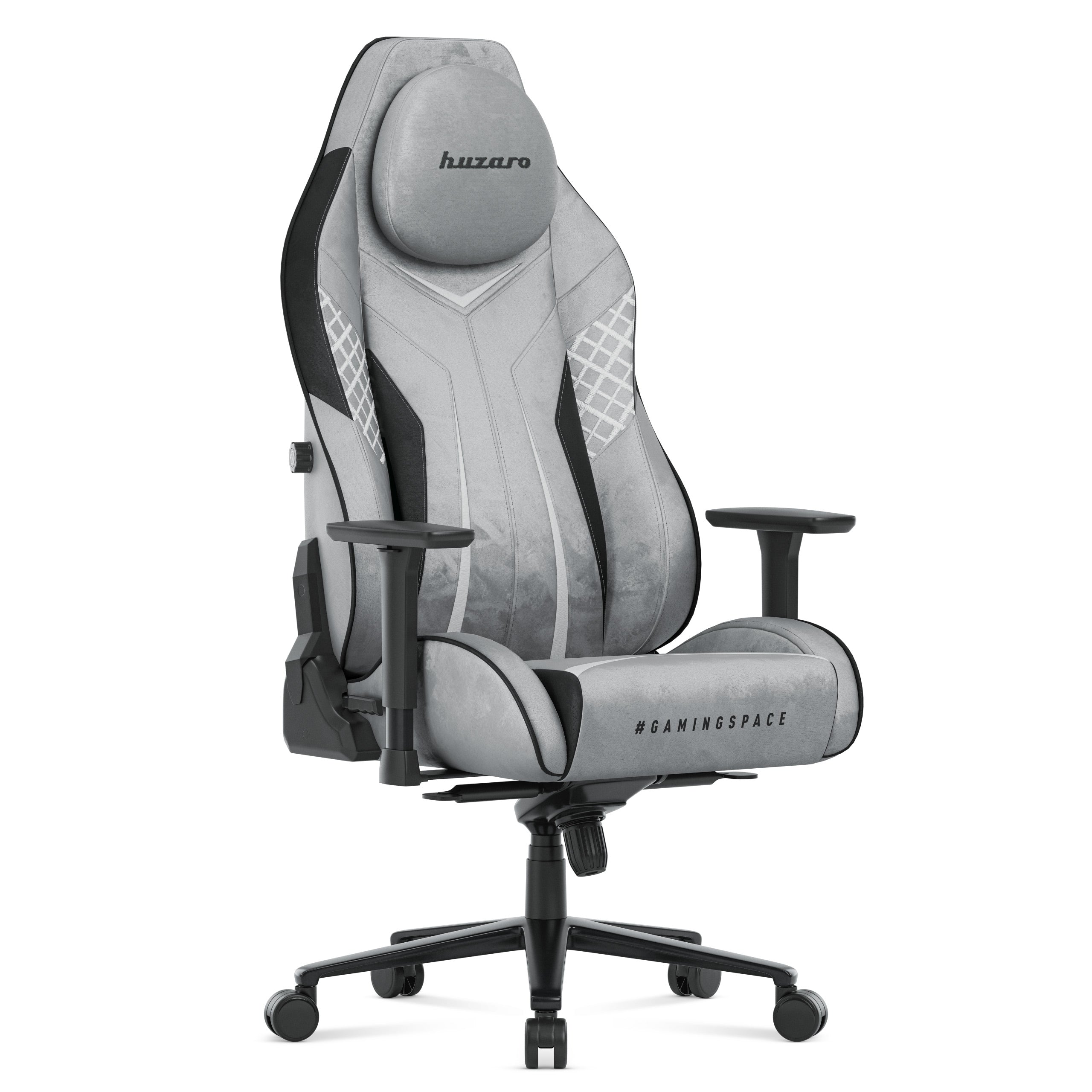 Poltrona da gaming in pelle scamosciata Huzaro Force 8.3 Grey