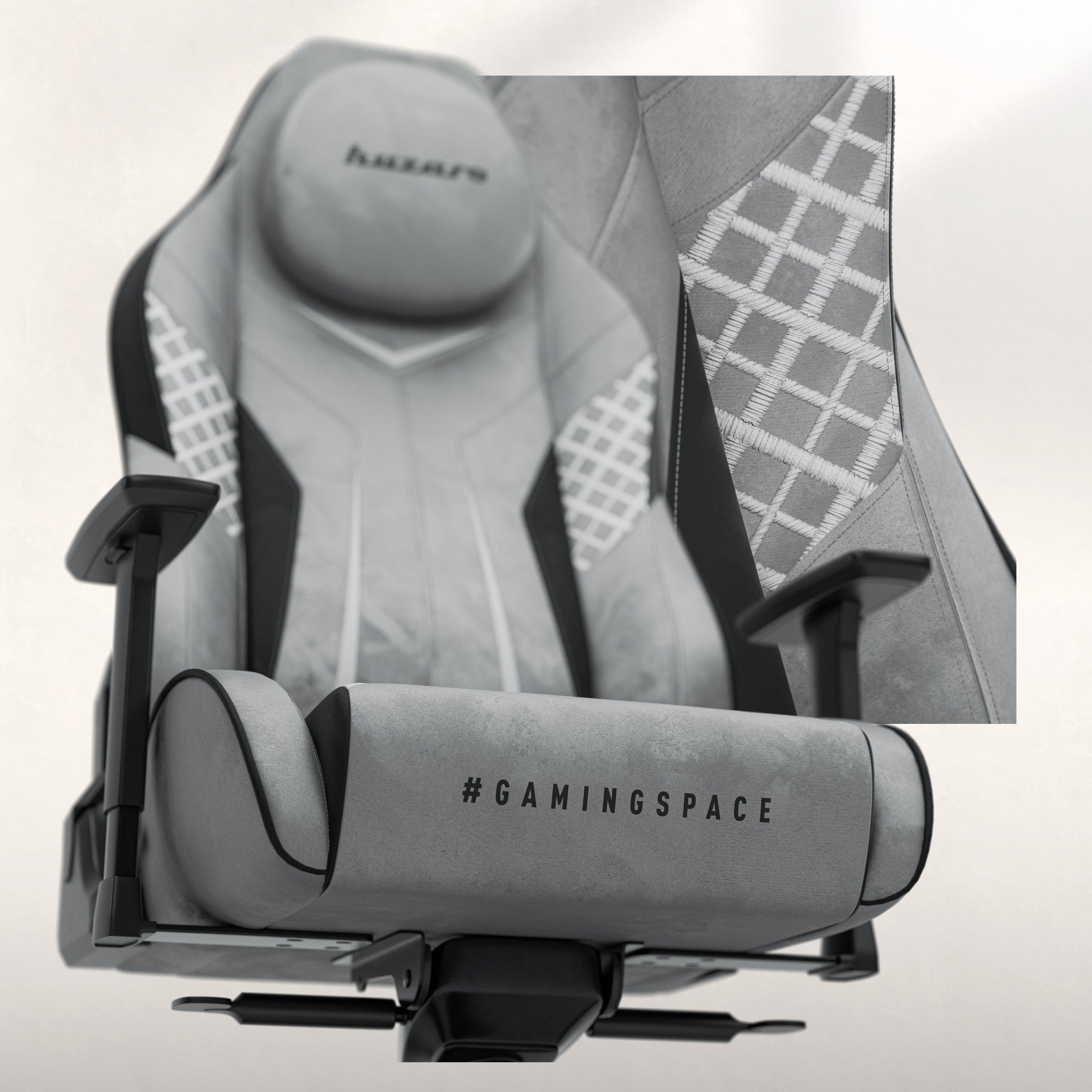 Poltrona da gaming in pelle scamosciata Huzaro Force 8.3 Grey