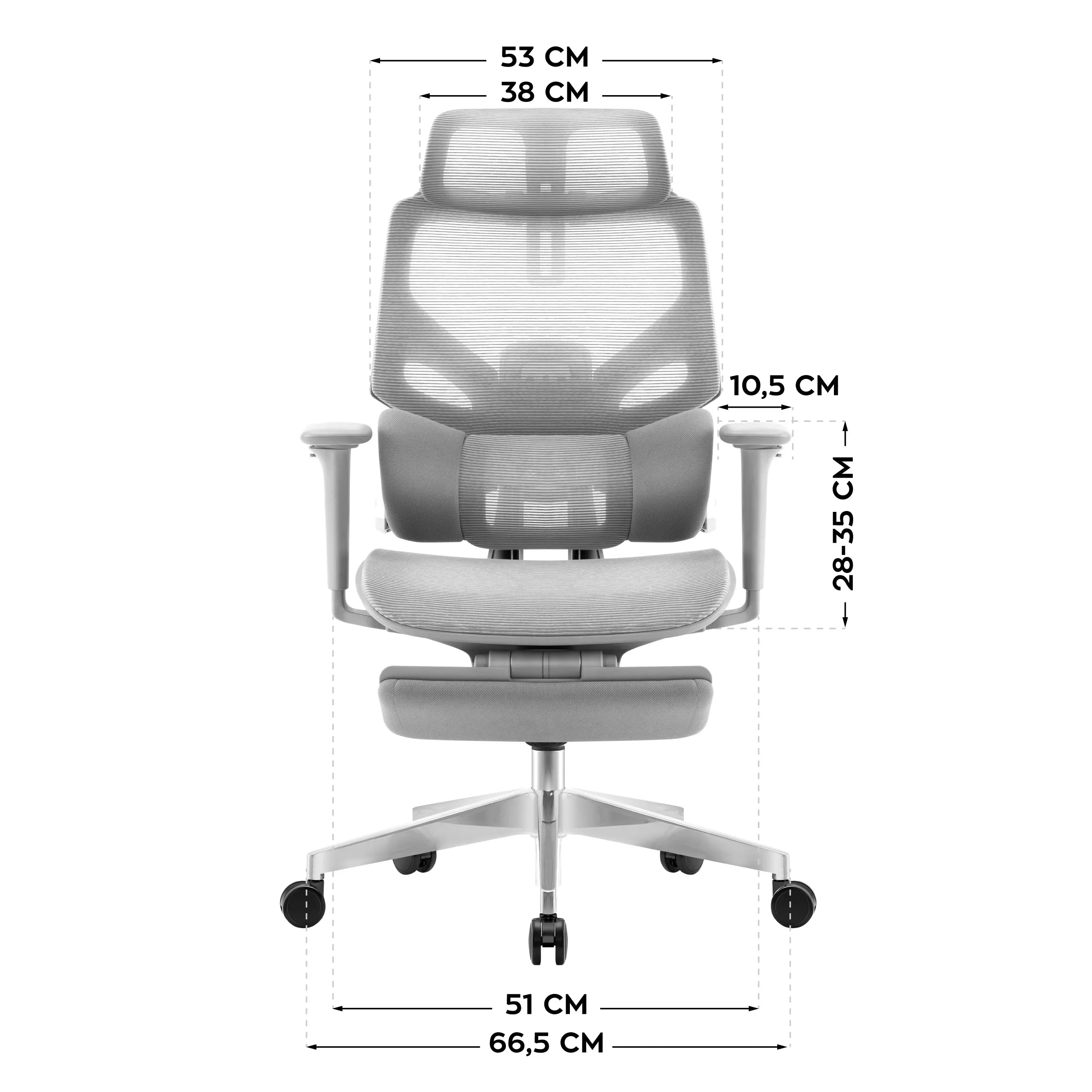 Poltrona ergonomica Mark Adler Expert 8.7 Grey Mesh