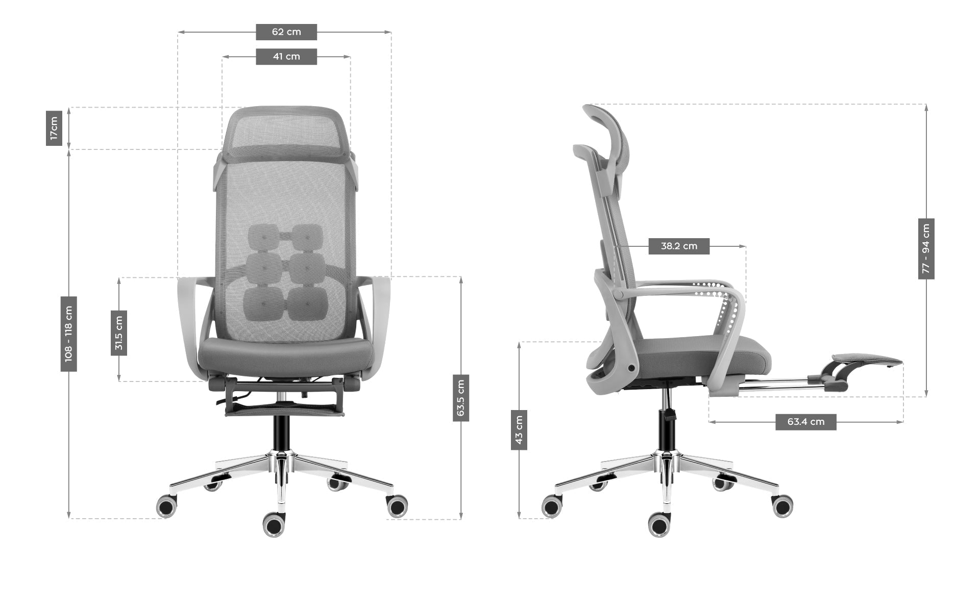 Poltrona ergonomica Mark Adler Manager 3.6 Grey