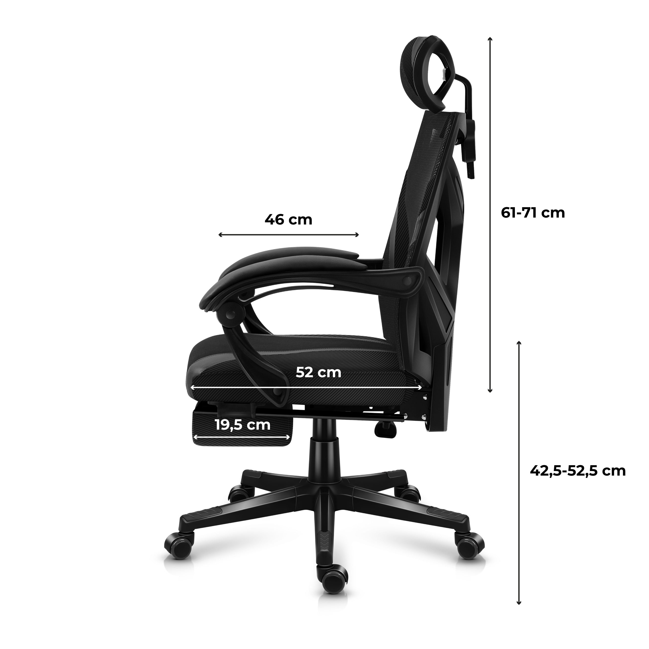 Poltrona da gaming HUZARO COMBAT 5.0 Black
