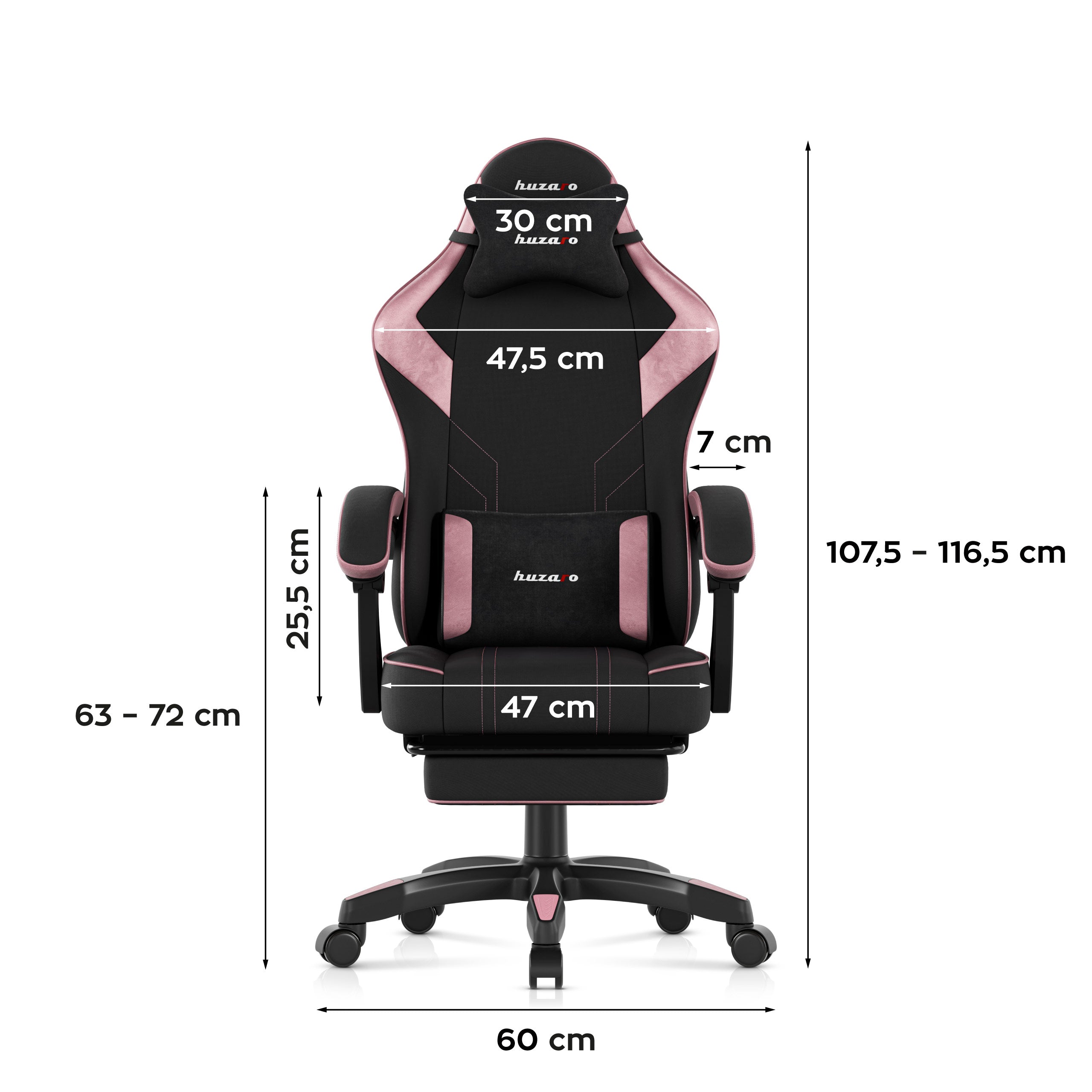 Poltrona da gaming Huzaro Force 3.7 Pink