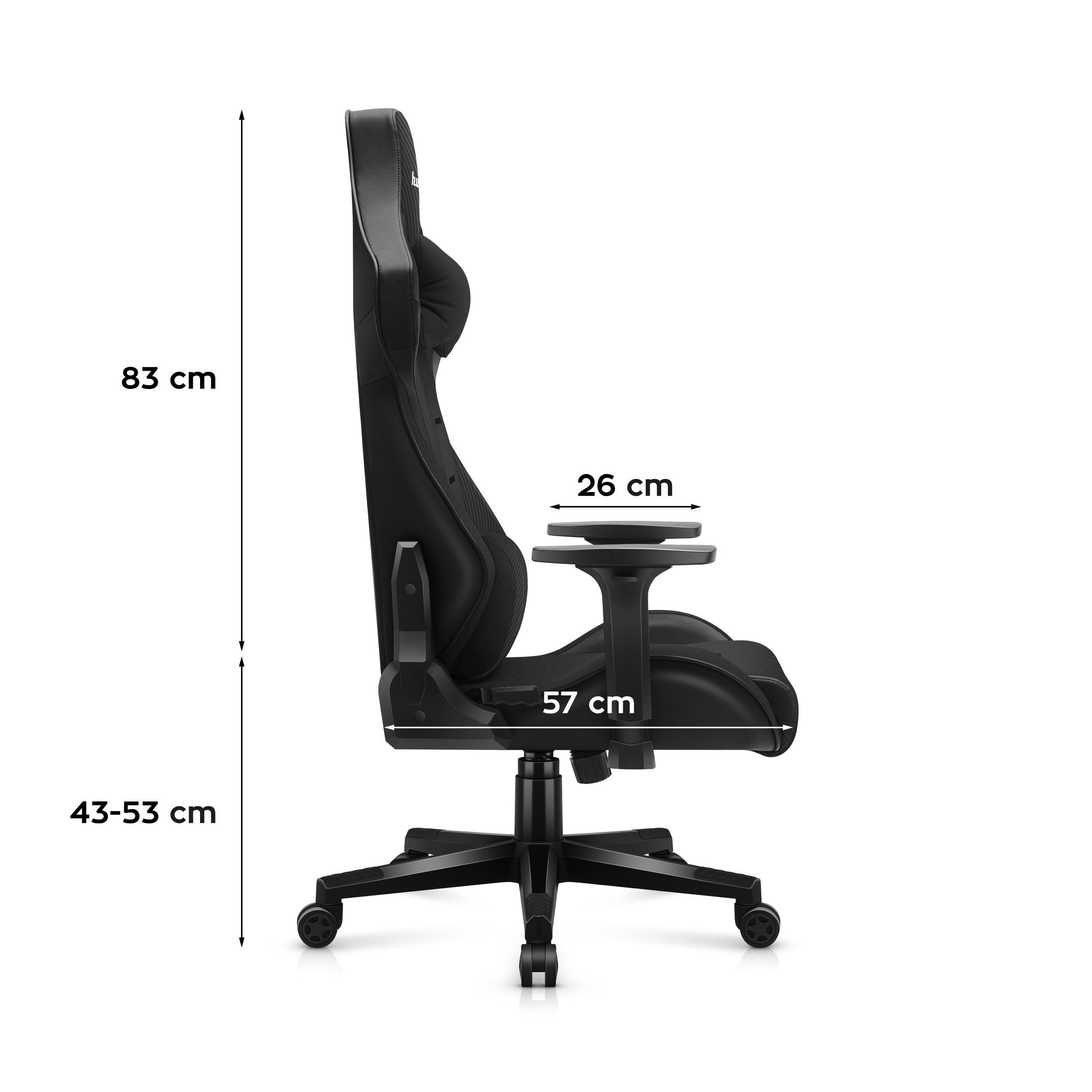 Poltrona da gaming HUZARO FORCE 7.6 Black