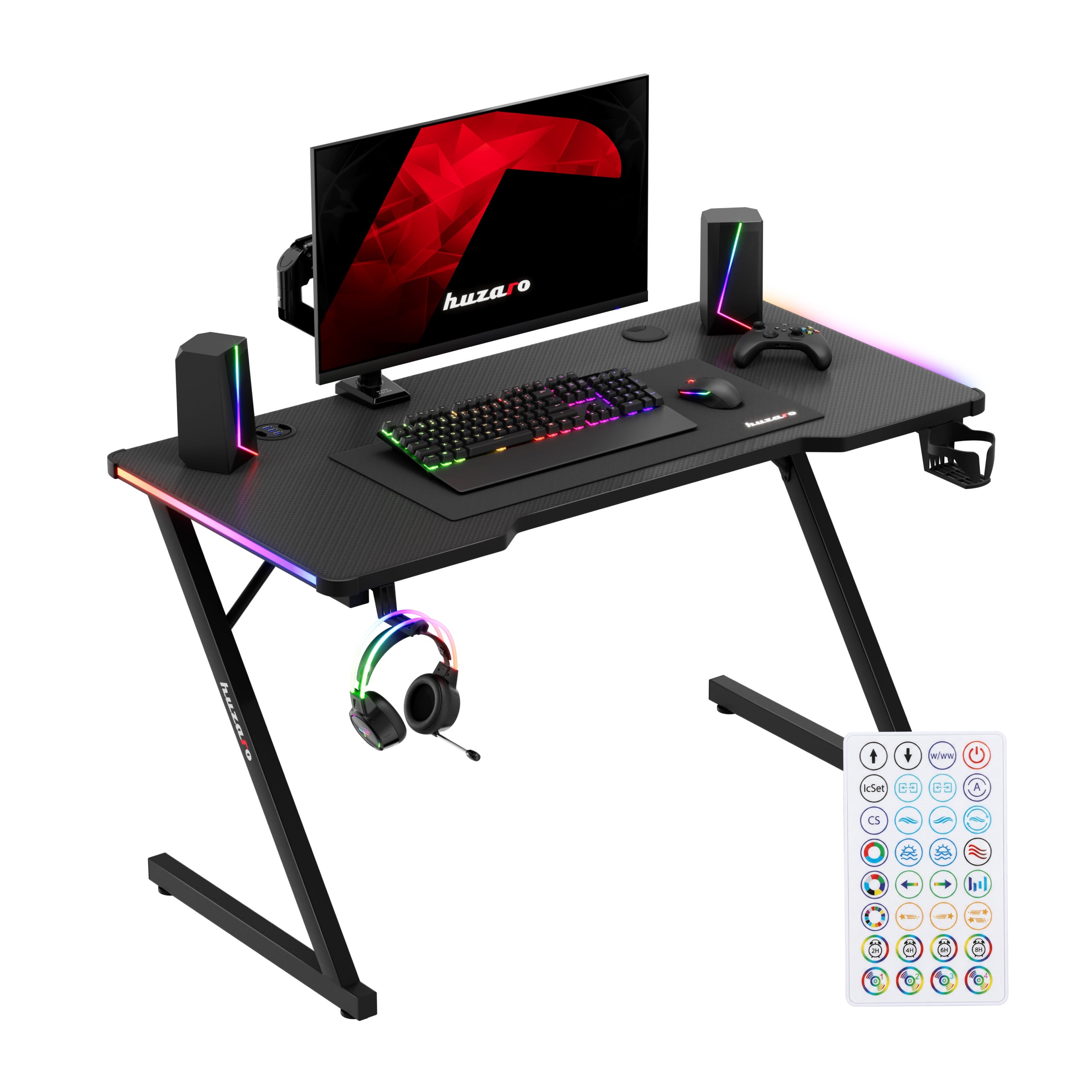 Scrivania da gaming Huzaro Hero 2.5 RGB LED 120 cm