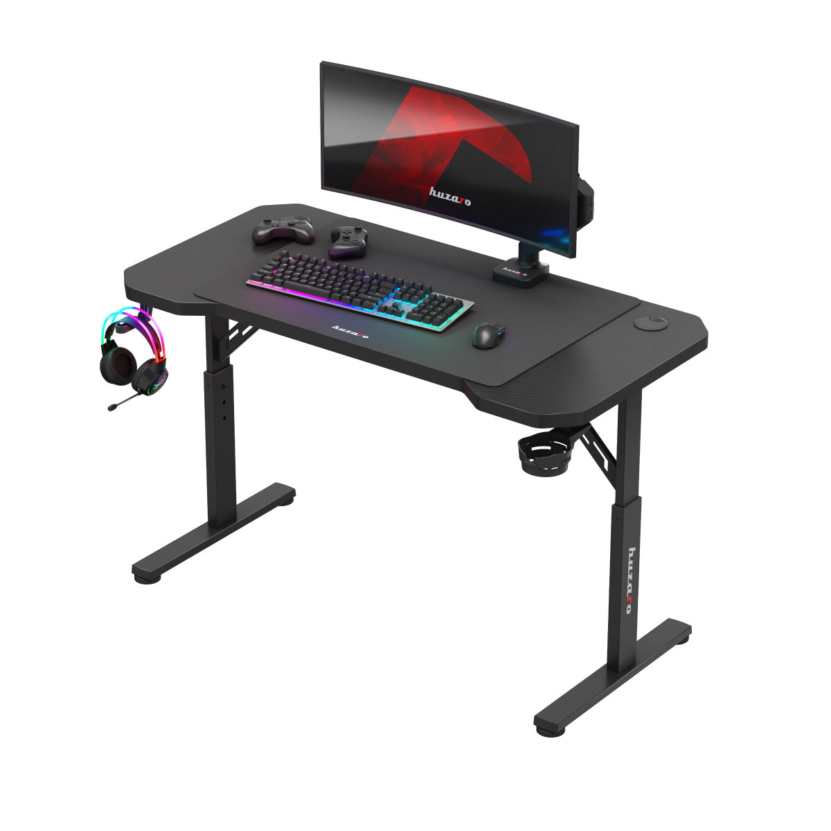 Scrivania da gaming Huzaro Hero 2.6 Black 120 cm