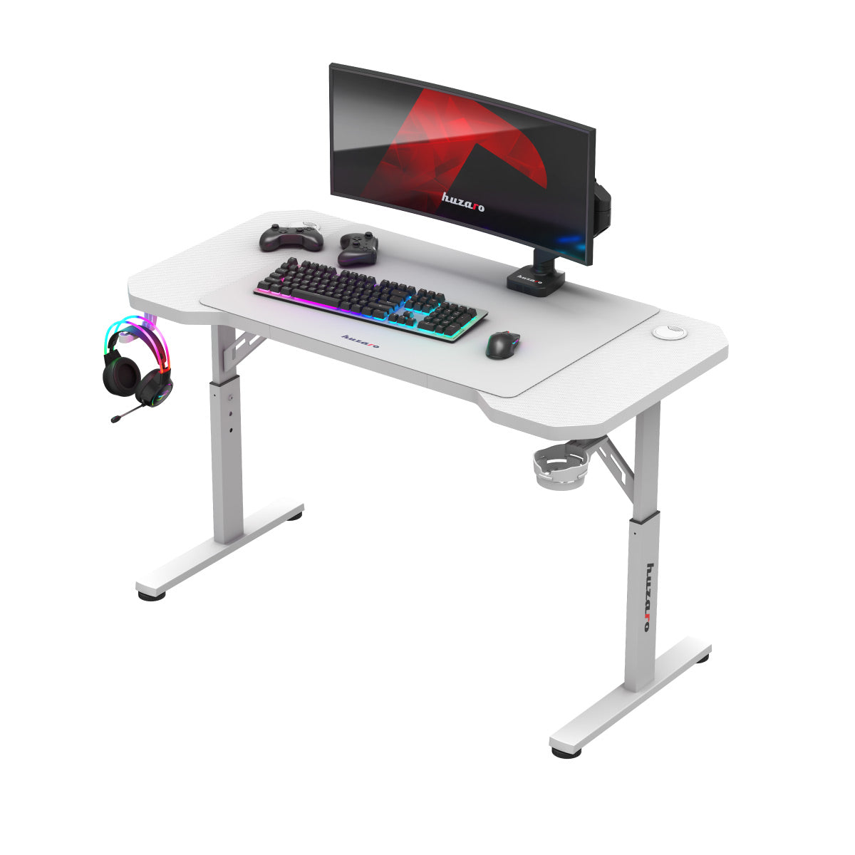 Scrivania da gaming Huzaro Hero 2.6 White 120 cm