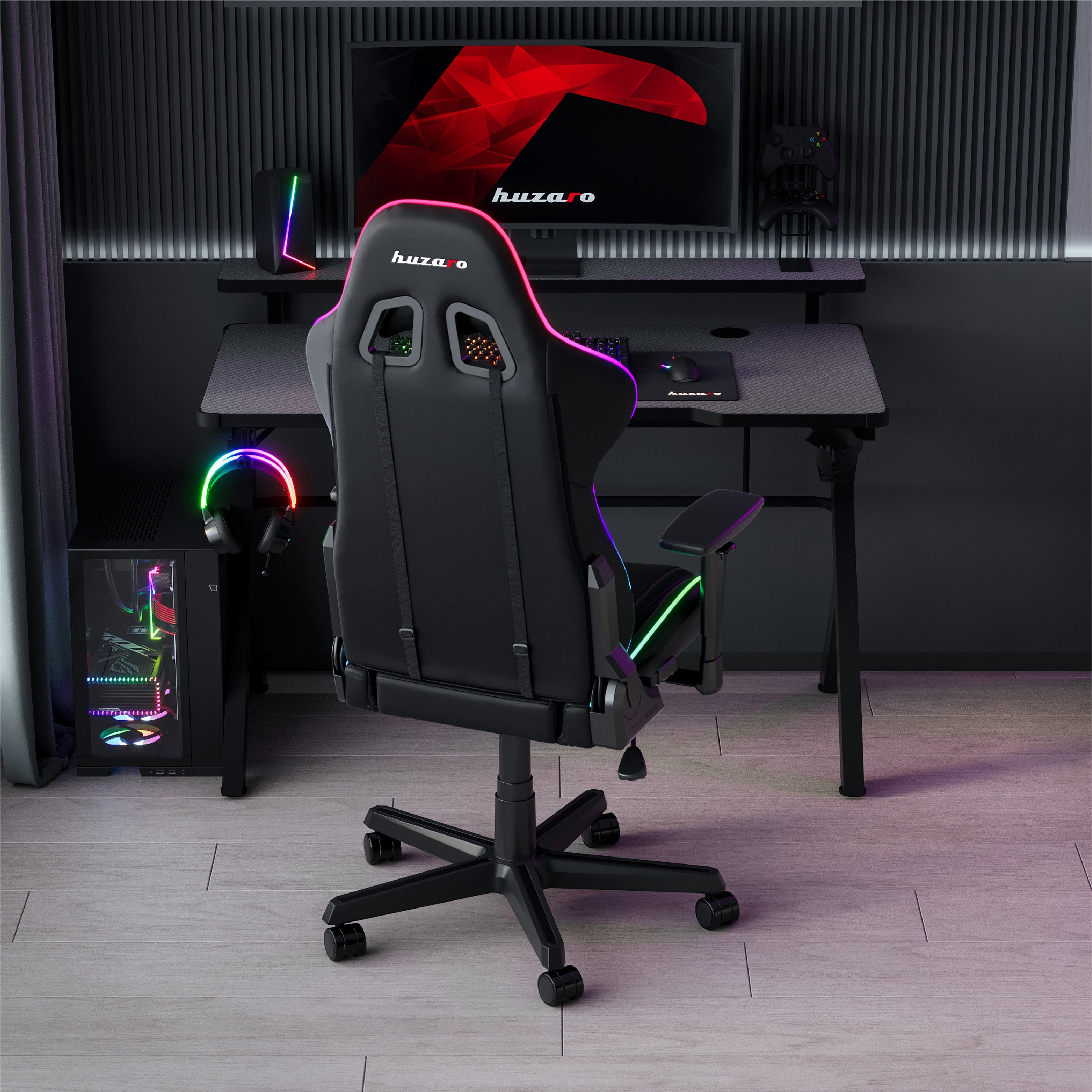 Scrivania da gaming Huzaro Hero 5.0 RGB LED 120 cm