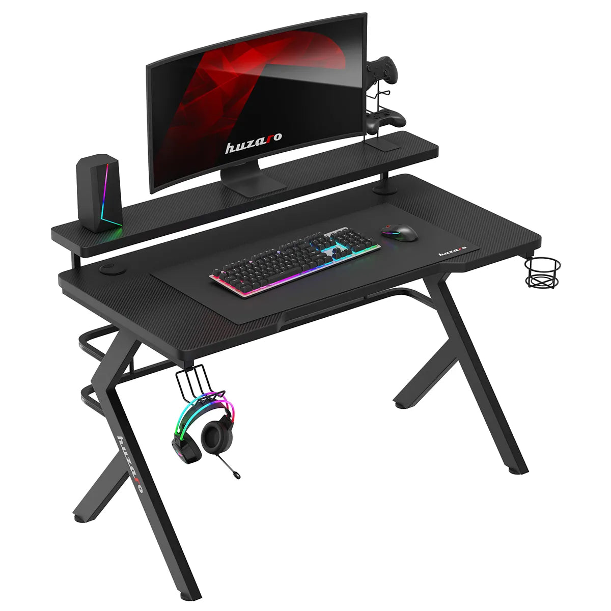 Scrivania da gaming Huzaro Hero 5.0 Black 120 cm