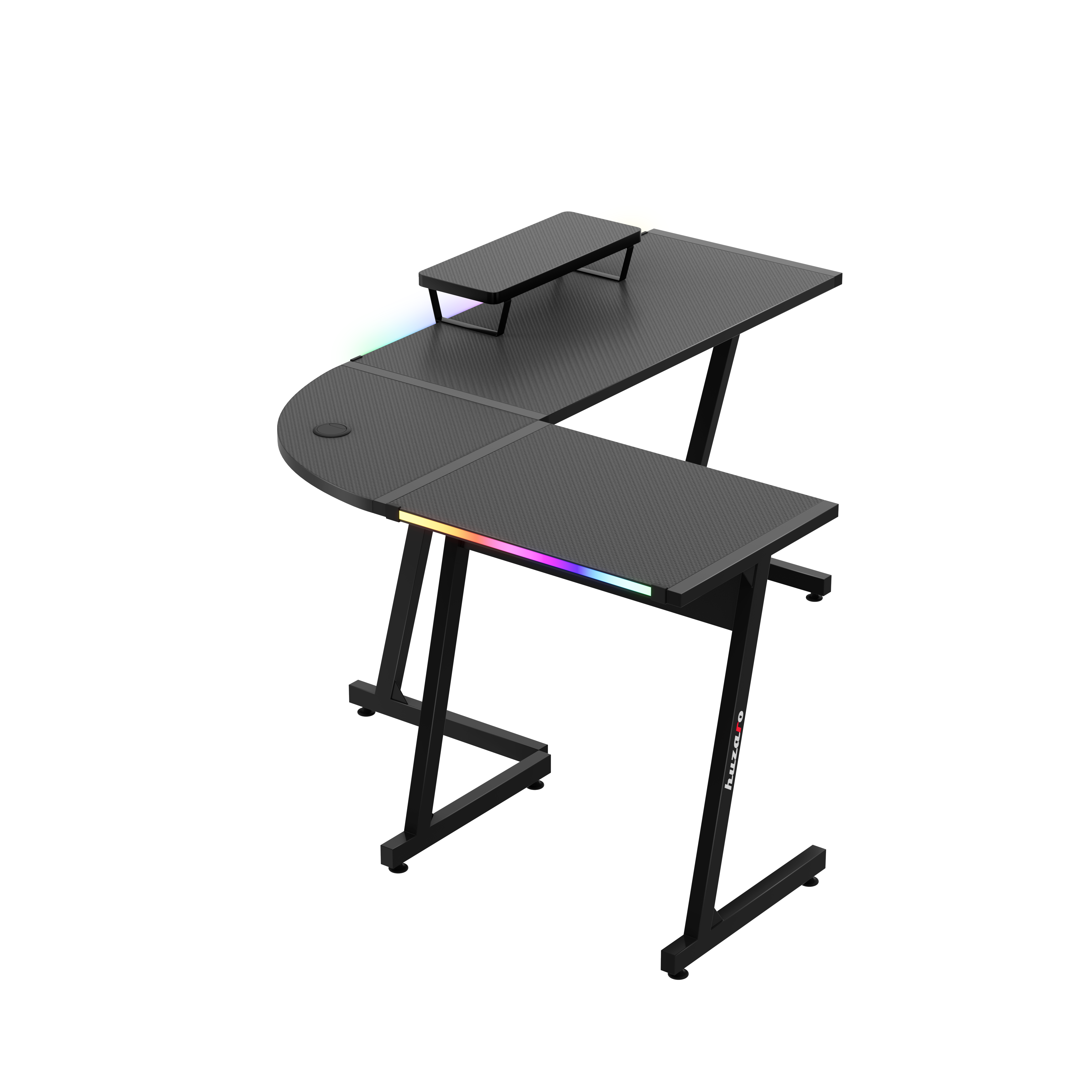 Scrivania da gaming HUZARO HERO 6.0 Black RGB Smart 147 cm