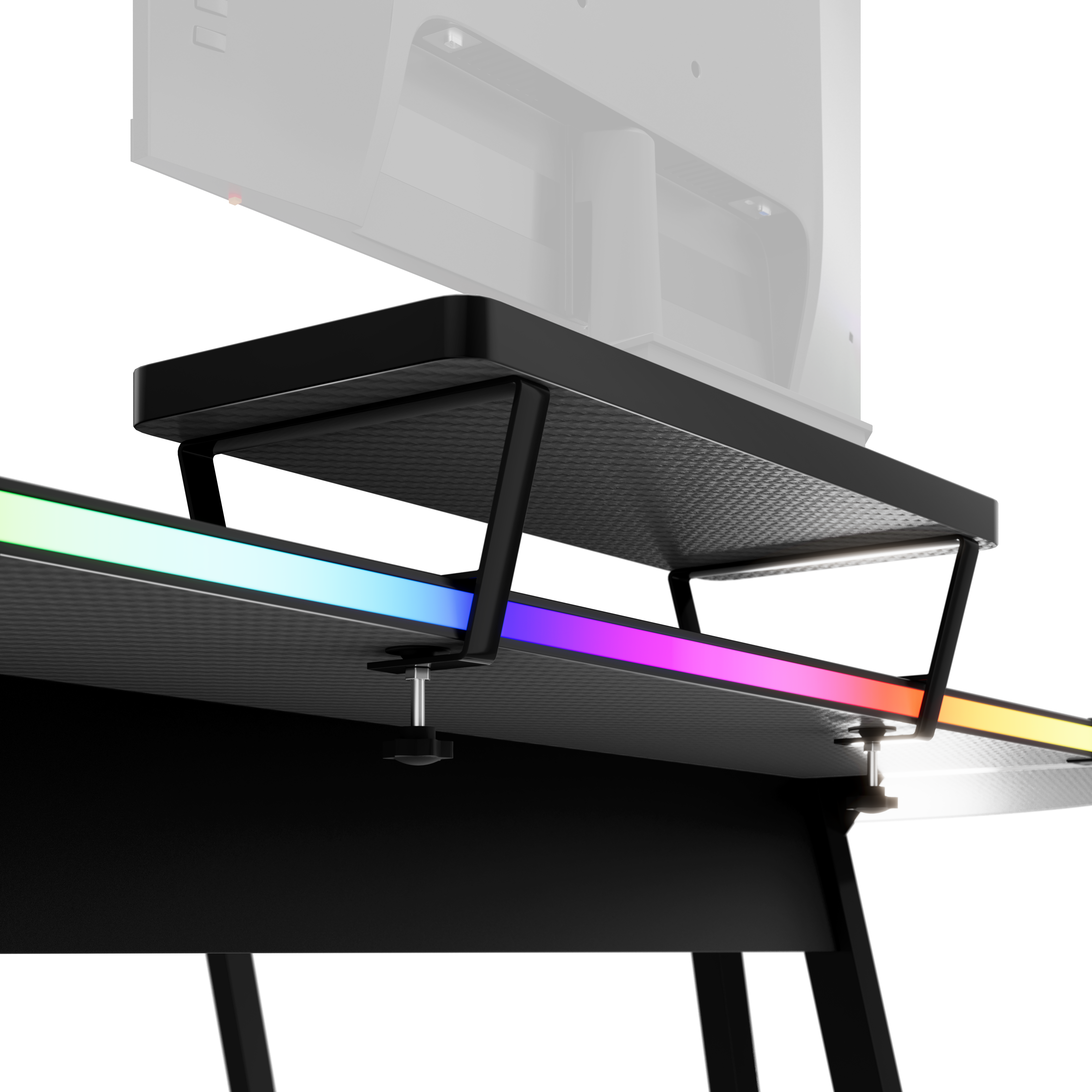Scrivania da gaming HUZARO HERO 6.0 Black RGB Smart 147 cm