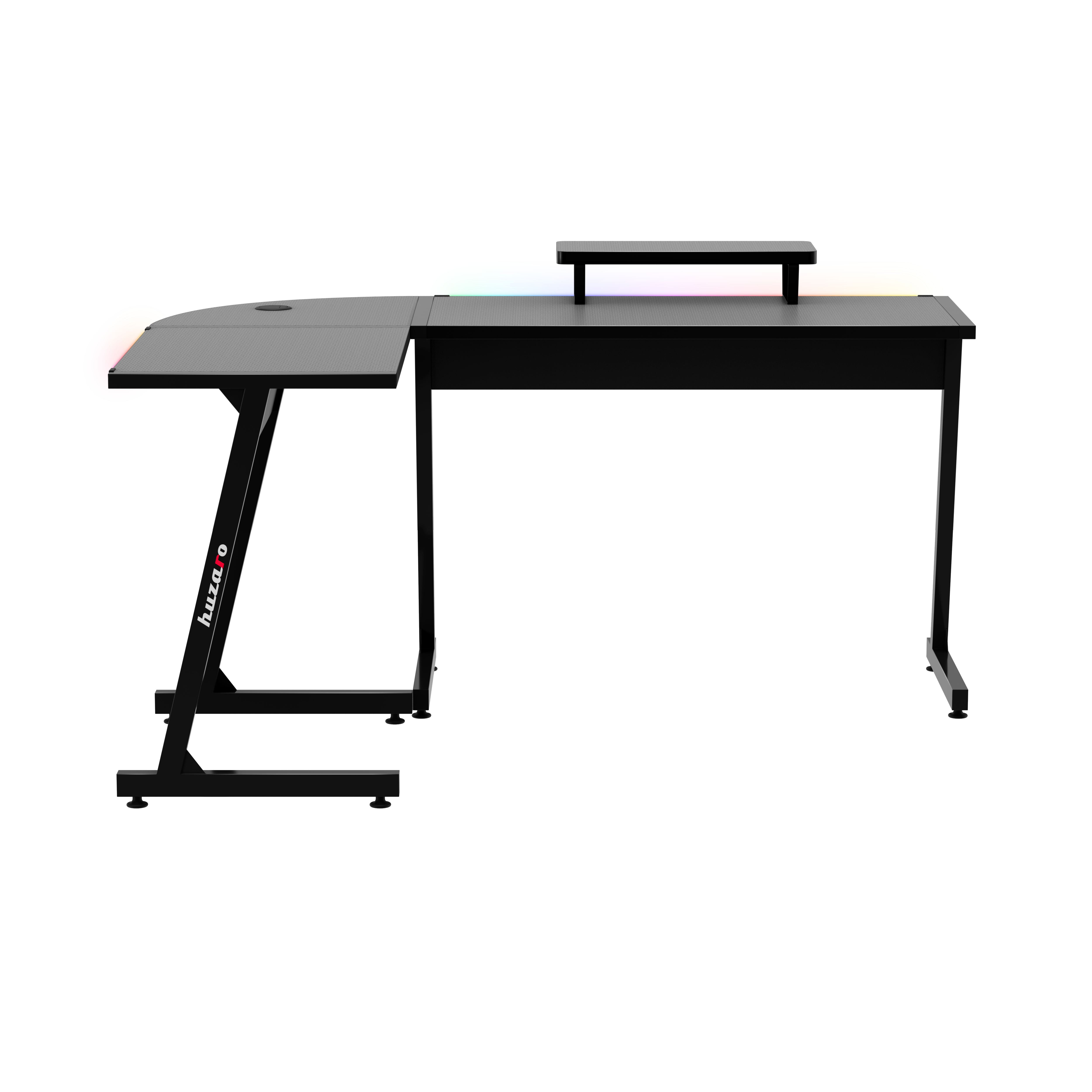Scrivania da gaming HUZARO HERO 6.0 Black RGB Smart 147 cm