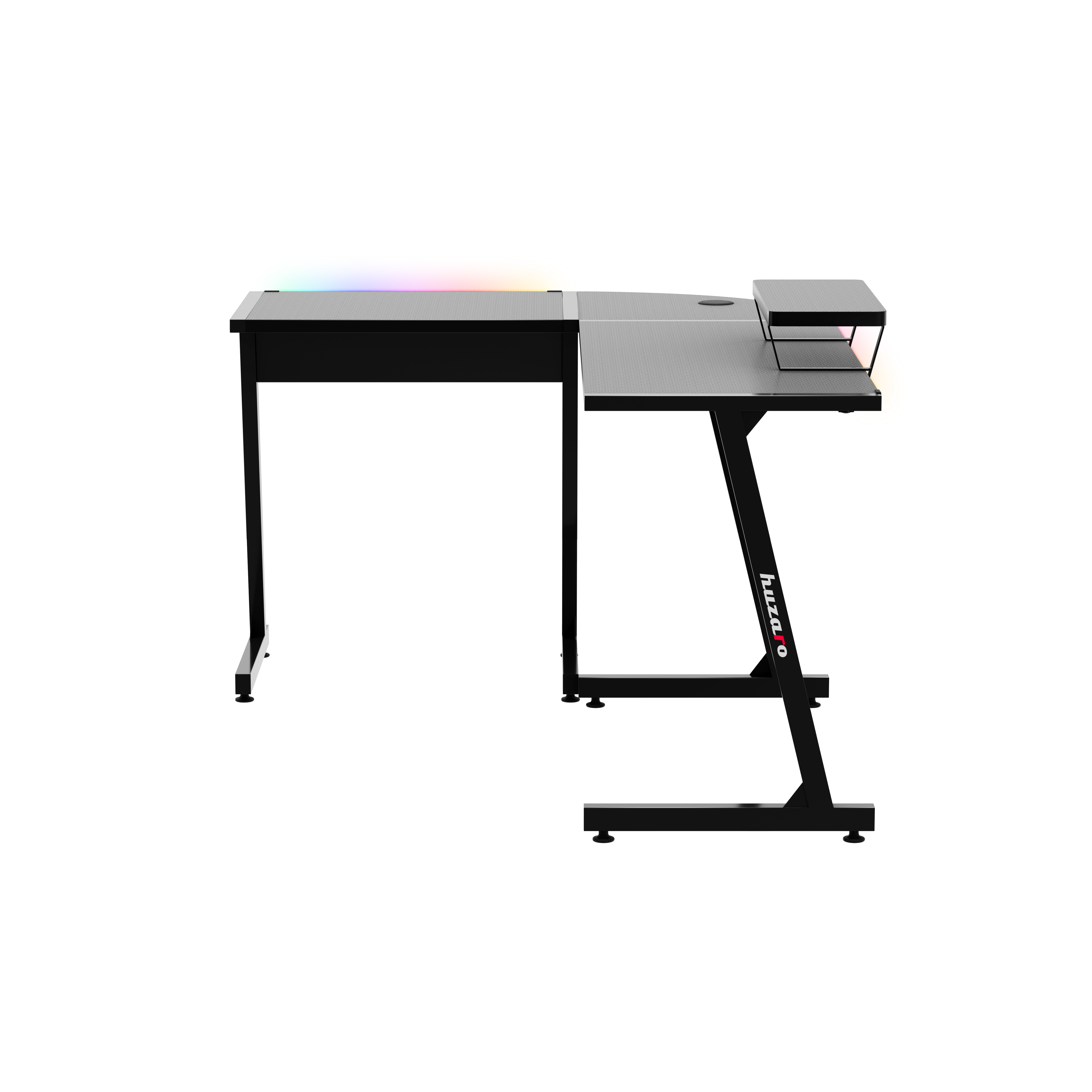 Scrivania da gaming HUZARO HERO 6.0 Black RGB Smart 147 cm