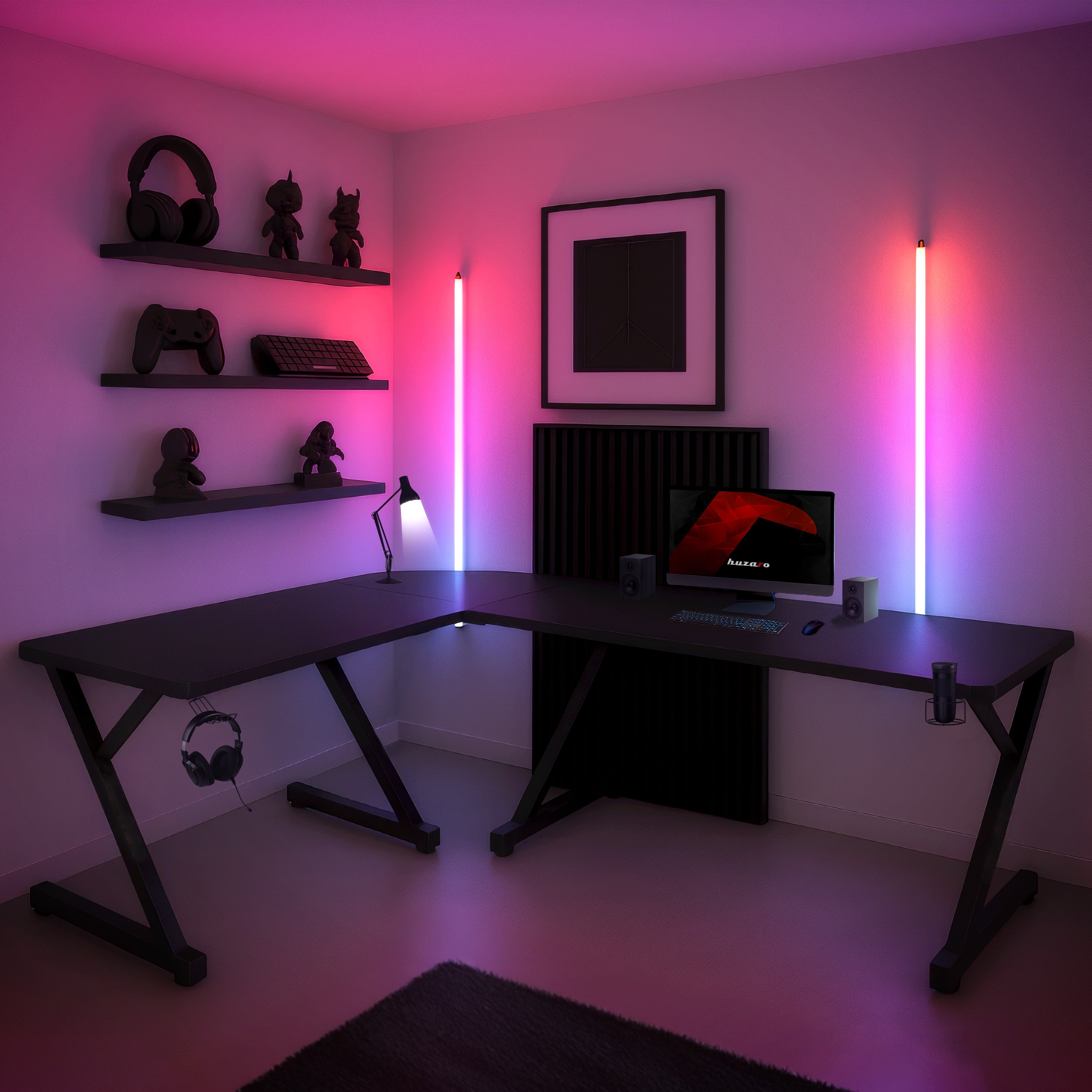 Scrivania da gaming Huzaro Hero 7.0 154 cm