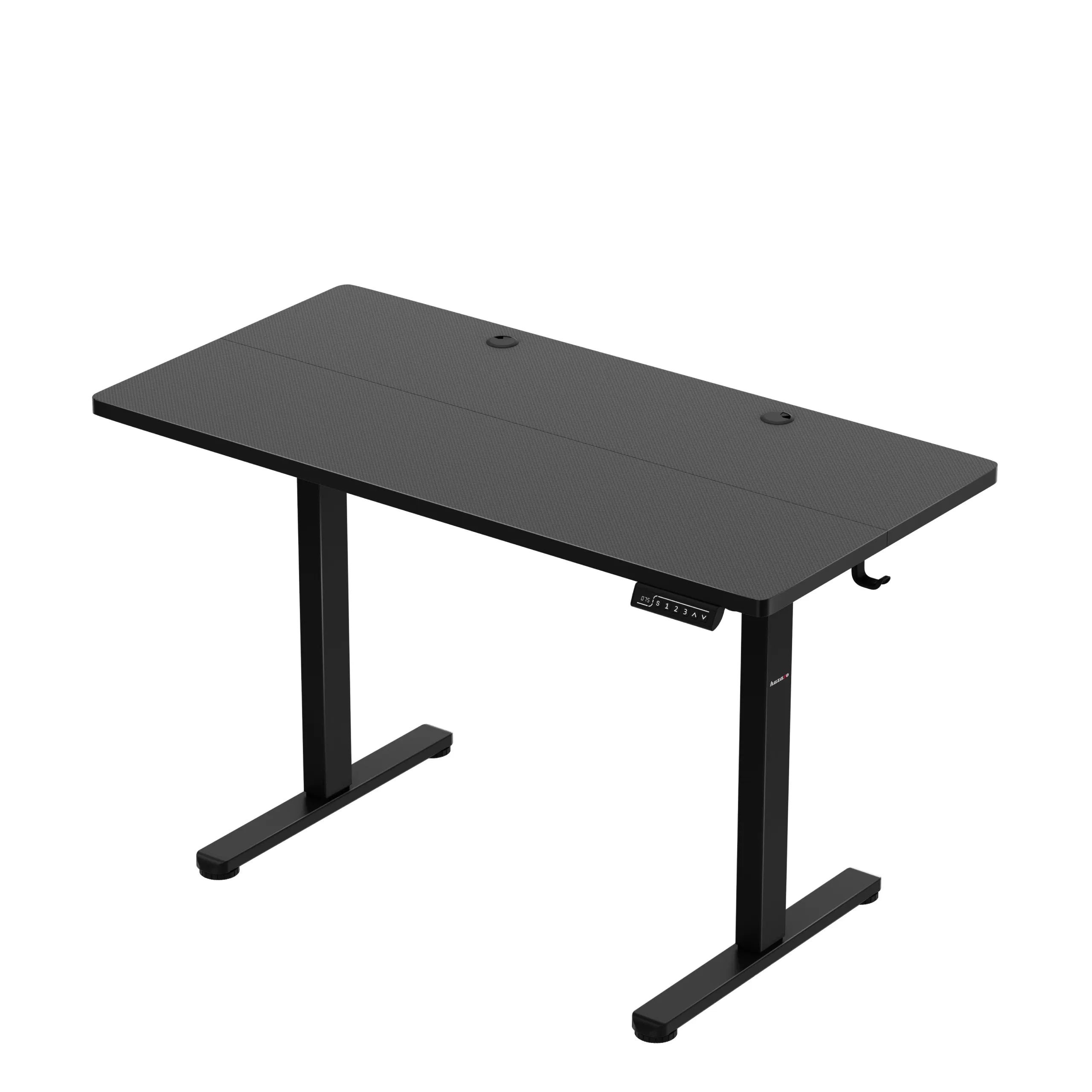 Scrivania da gaming regolabile elettricamente Huzaro Hero 8.1 Black 120 cm