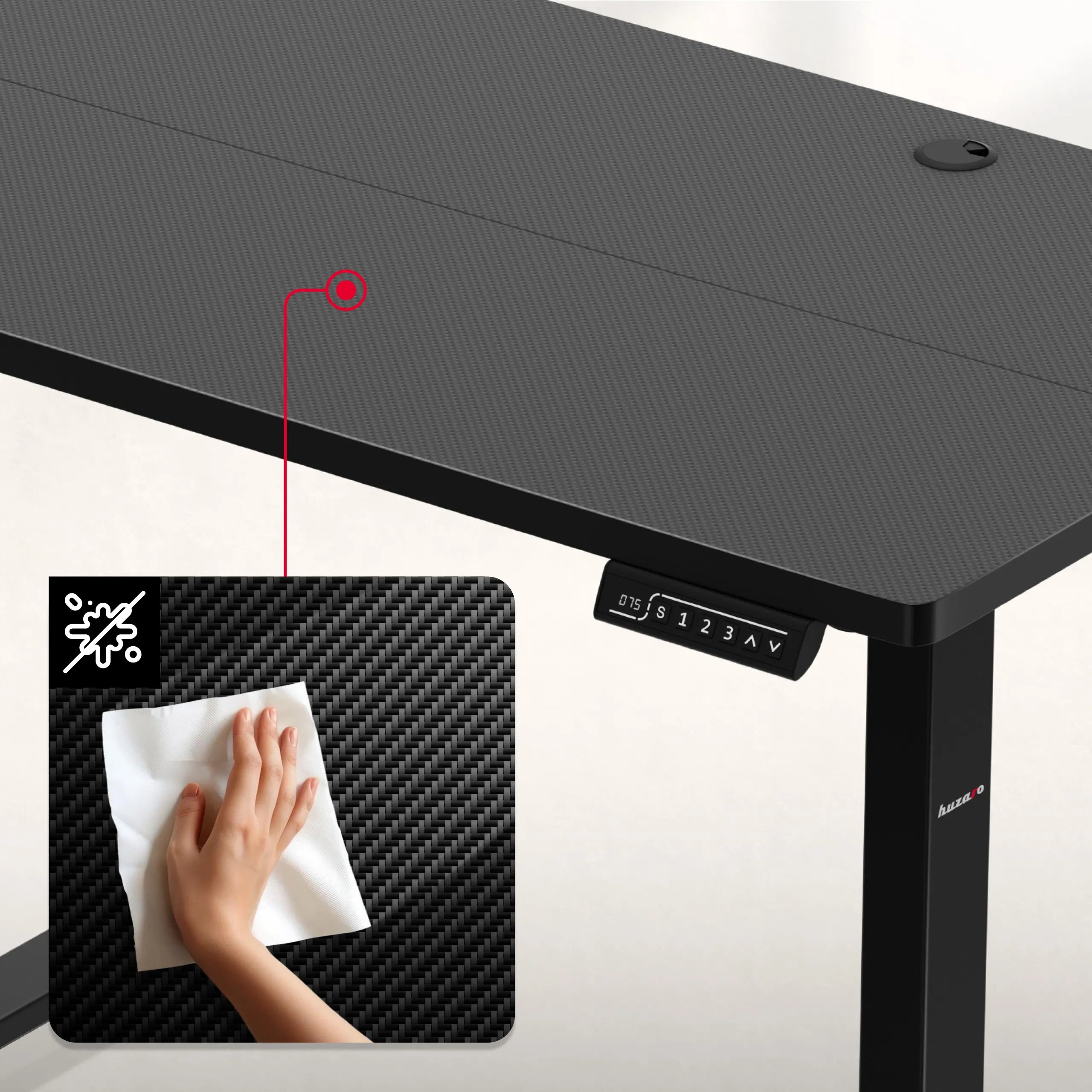 Piano con rivestimento in carbonio