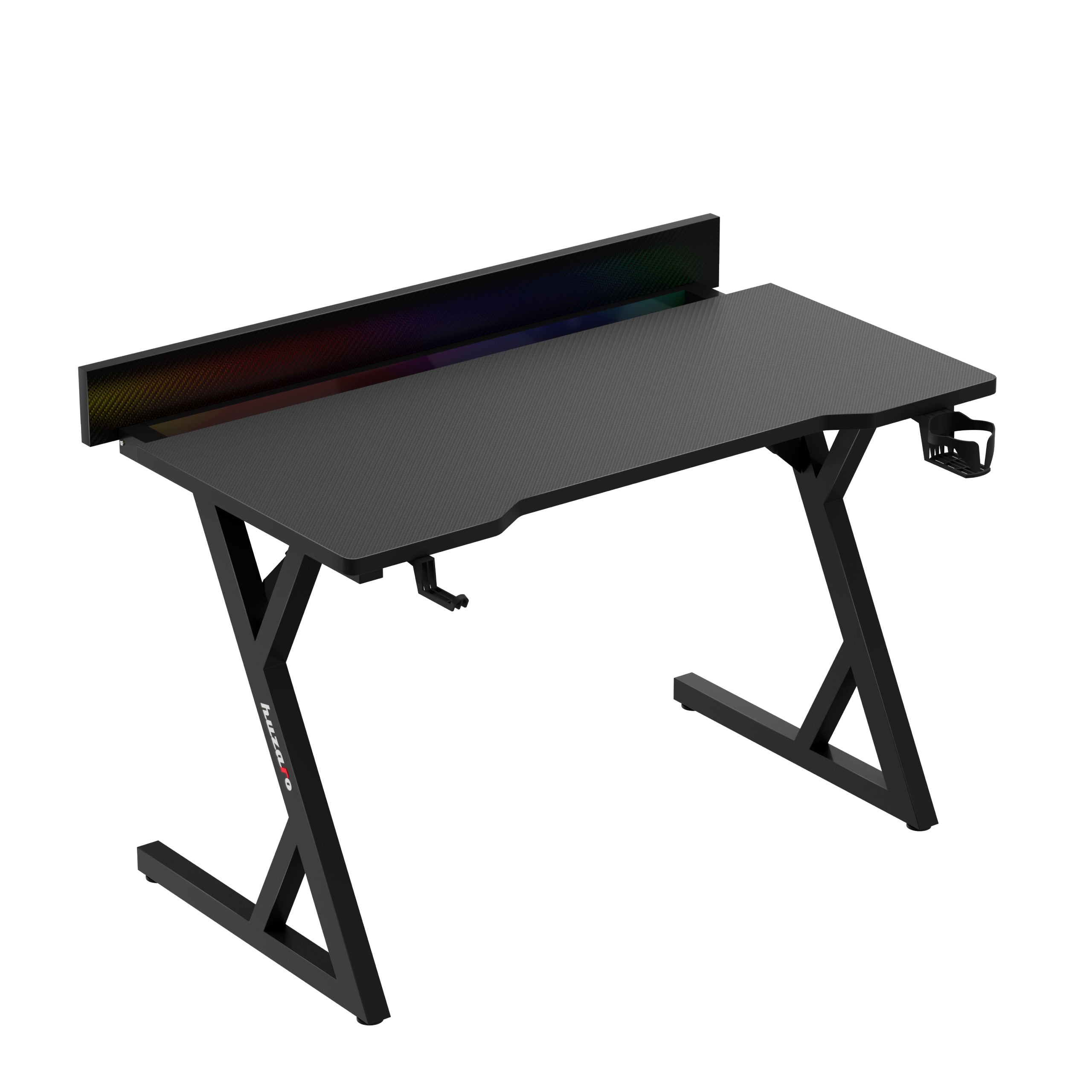 Scrivania da gaming con illuminazione LED Hero 2.4 RGB Black