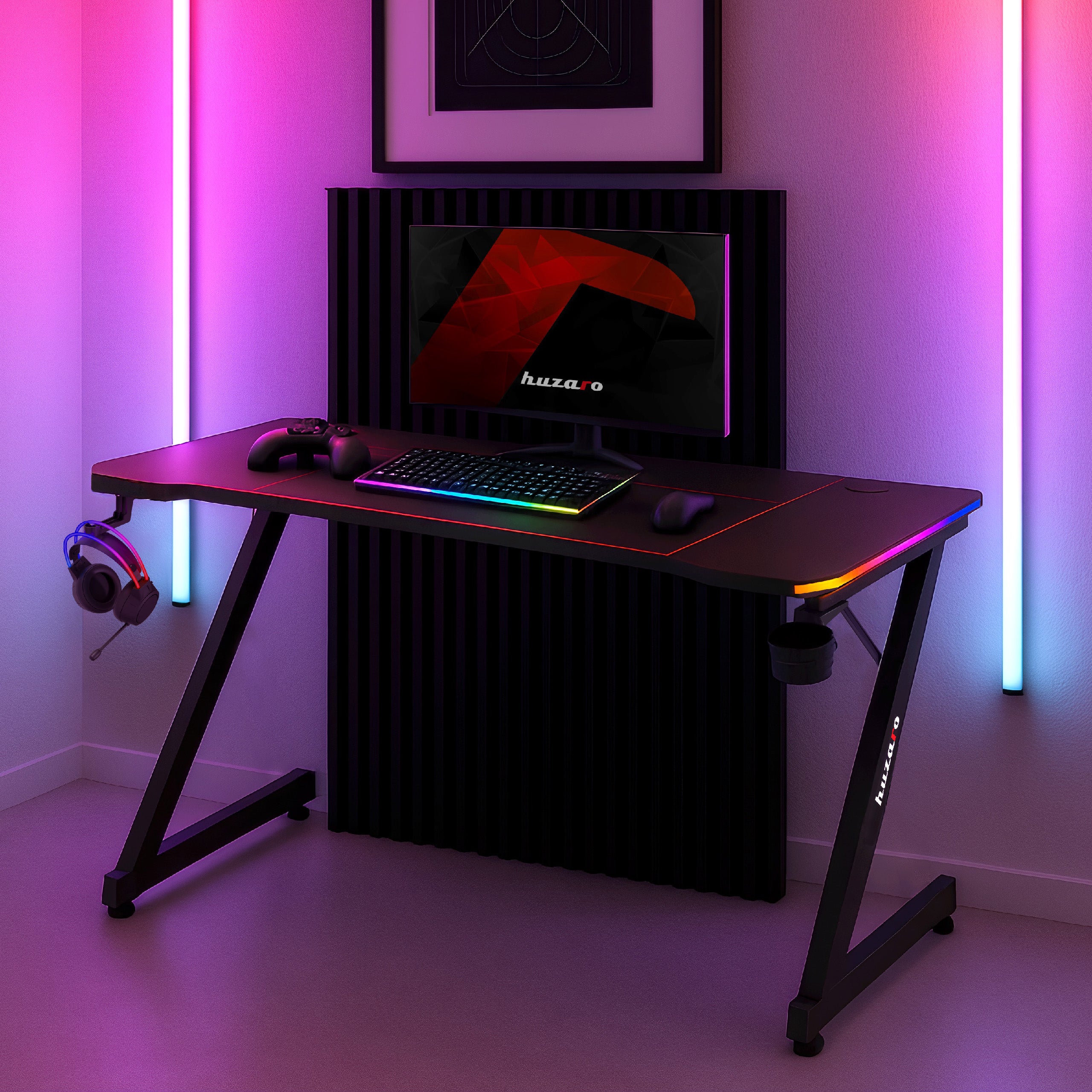 Scrivania da gaming Huzaro Hero 3.3 RGB 140 cm