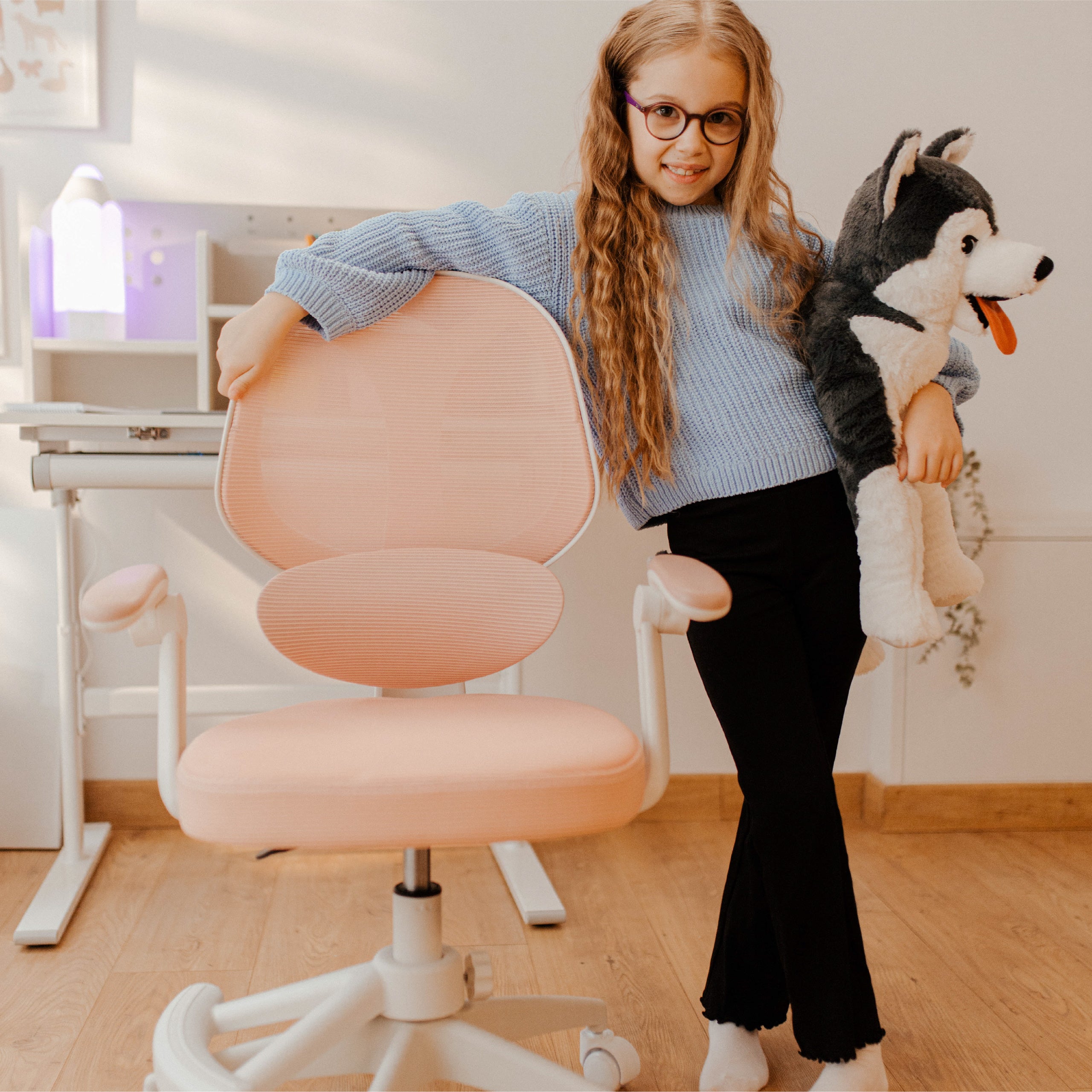 Poltrona da scrivania per bambini Mark Adler Junior 4.5 Pink
