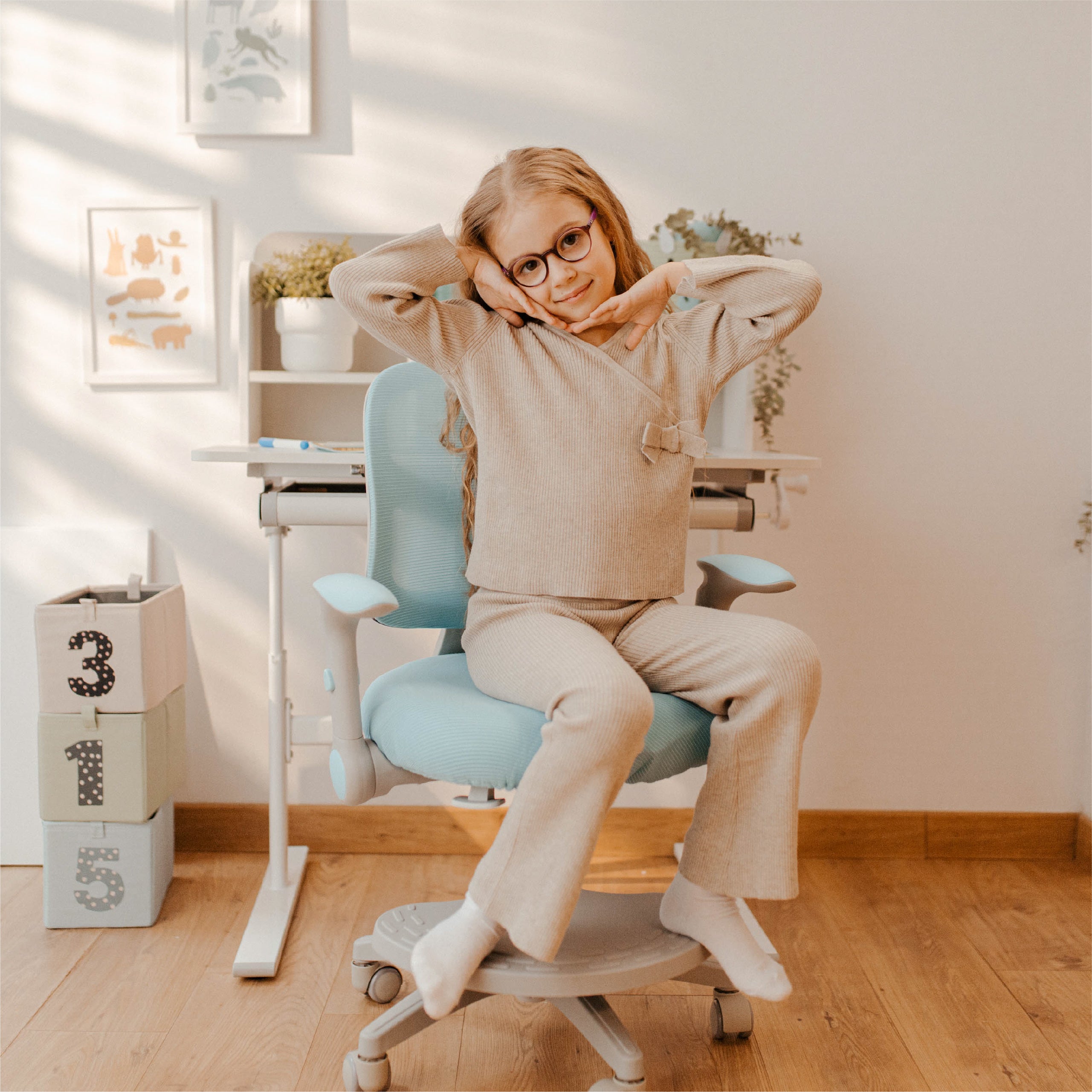 Poltrona ergonomica per bambini Mark Adler Junior 4.6 Blue