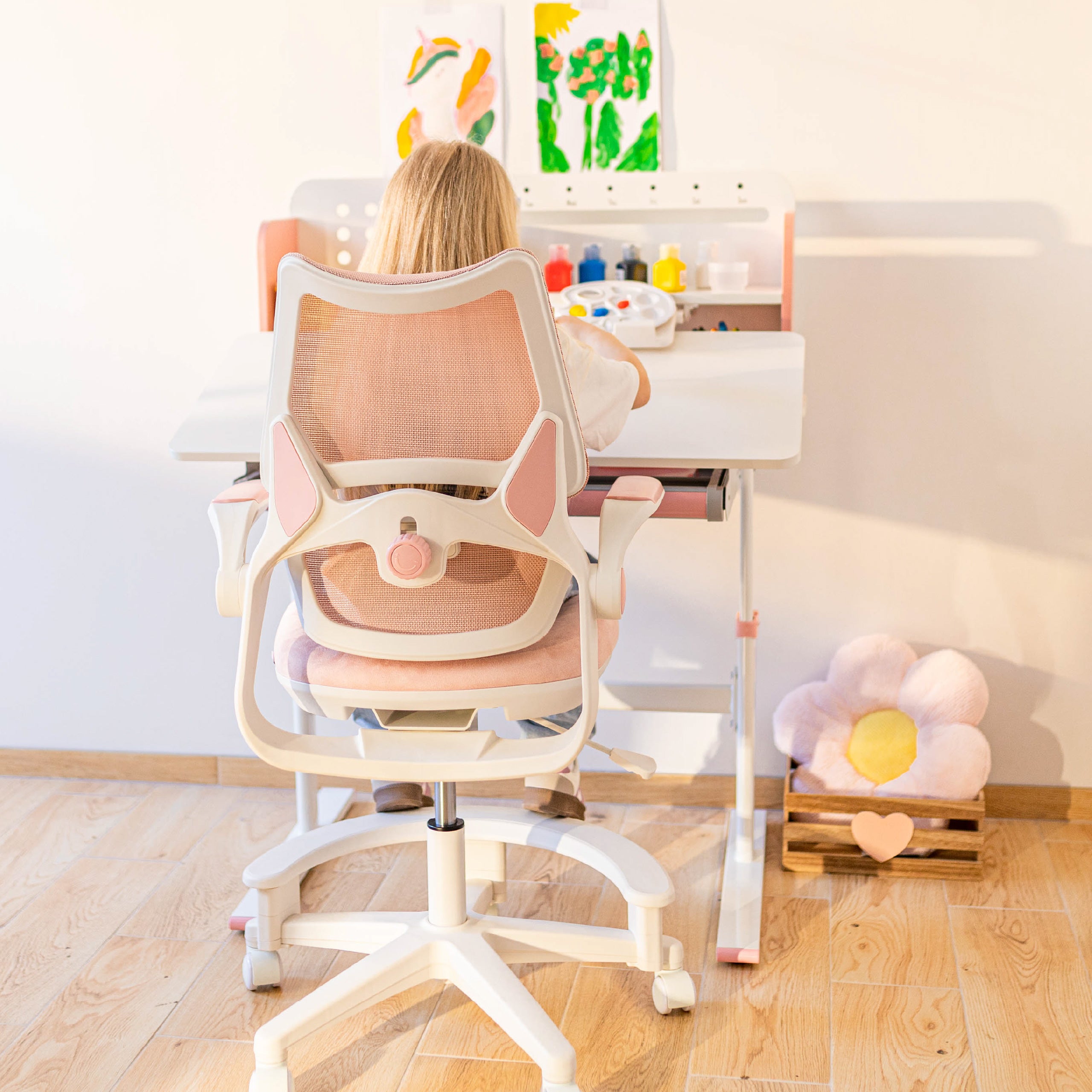 Poltrona da scrivania per bambini Mark Adler Junior 5.7 Pink