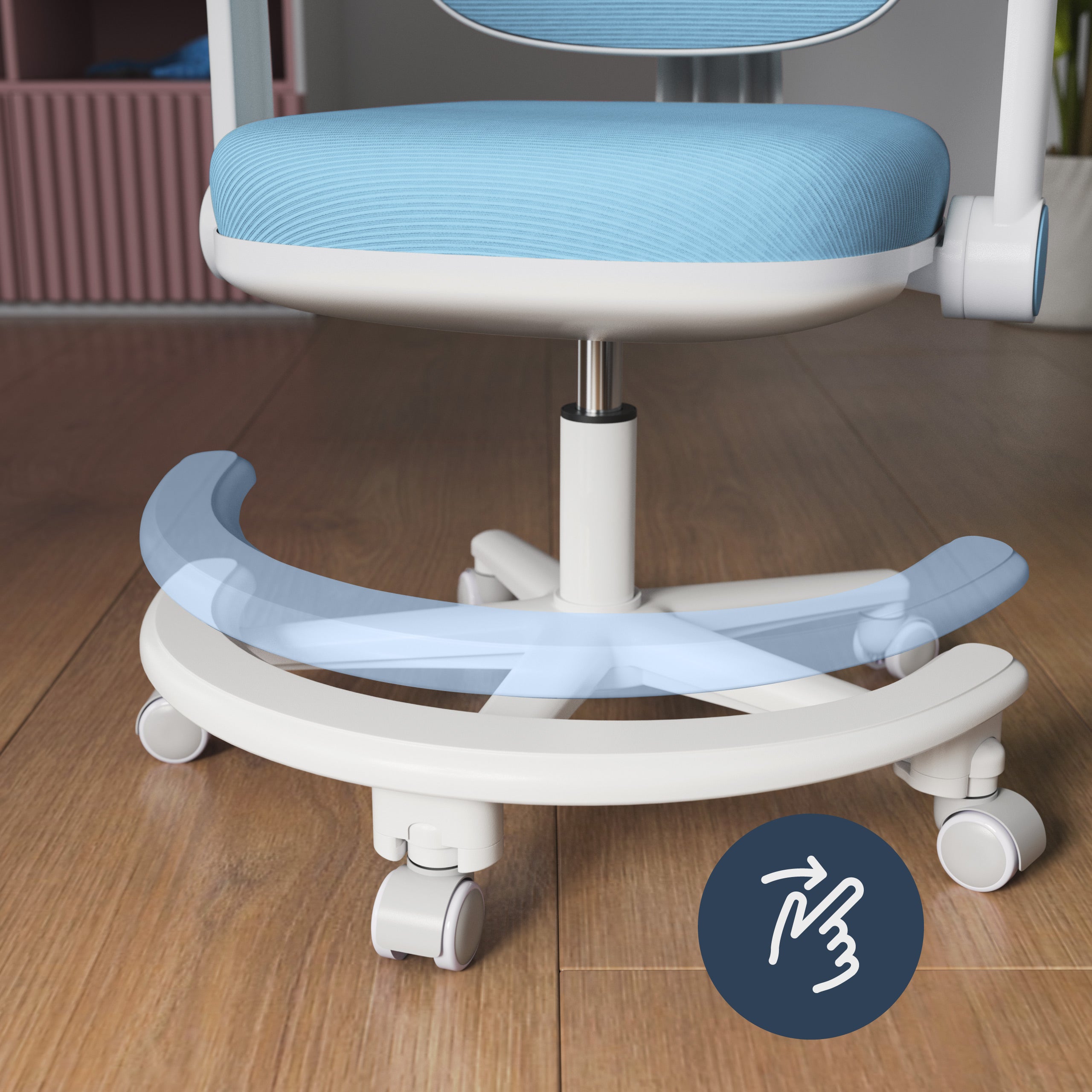 Poltrona da scrivania ergonomica per bambini Mark Adler Junior 3.6 Blue