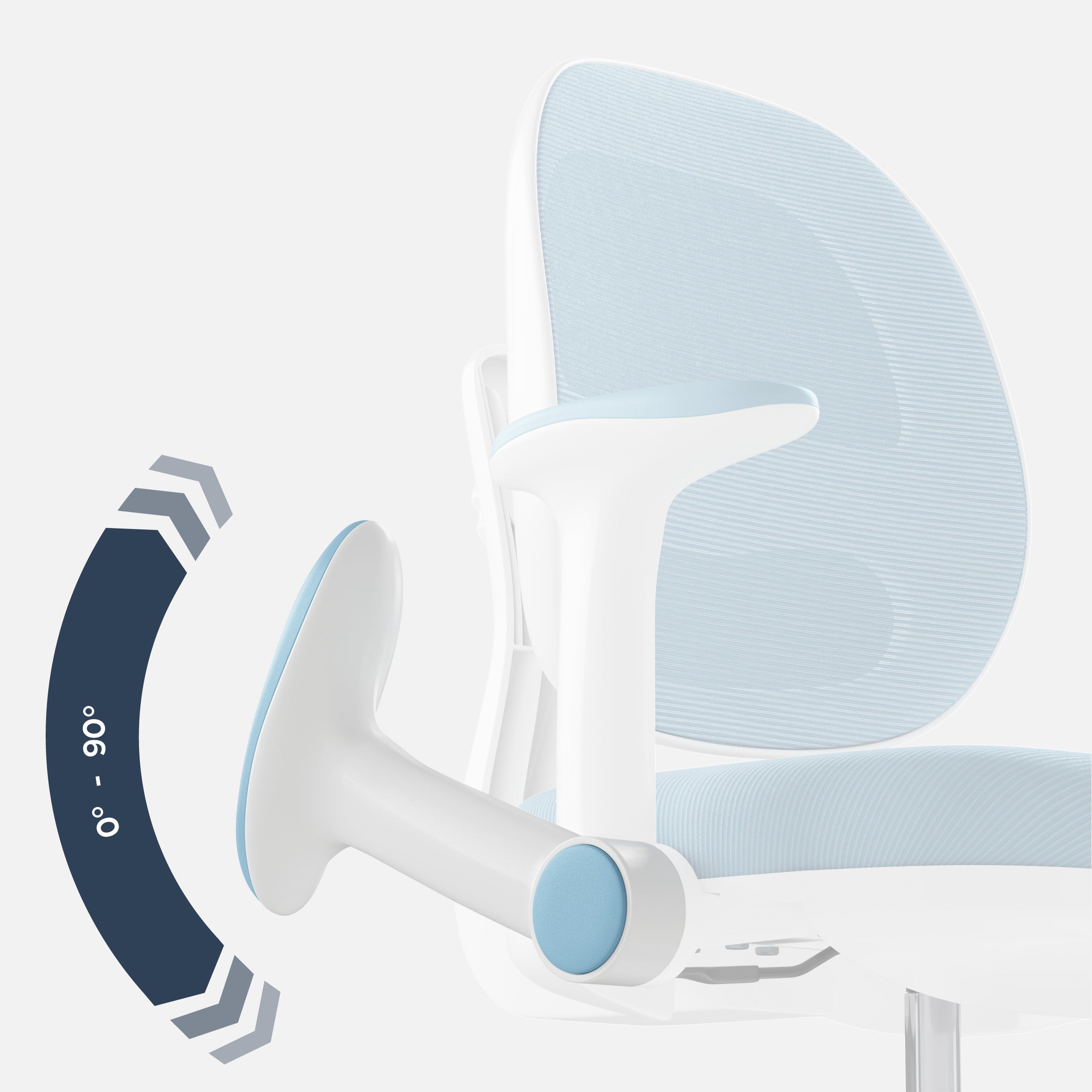 Poltrona da scrivania ergonomica per bambini Mark Adler Junior 3.6 Blue