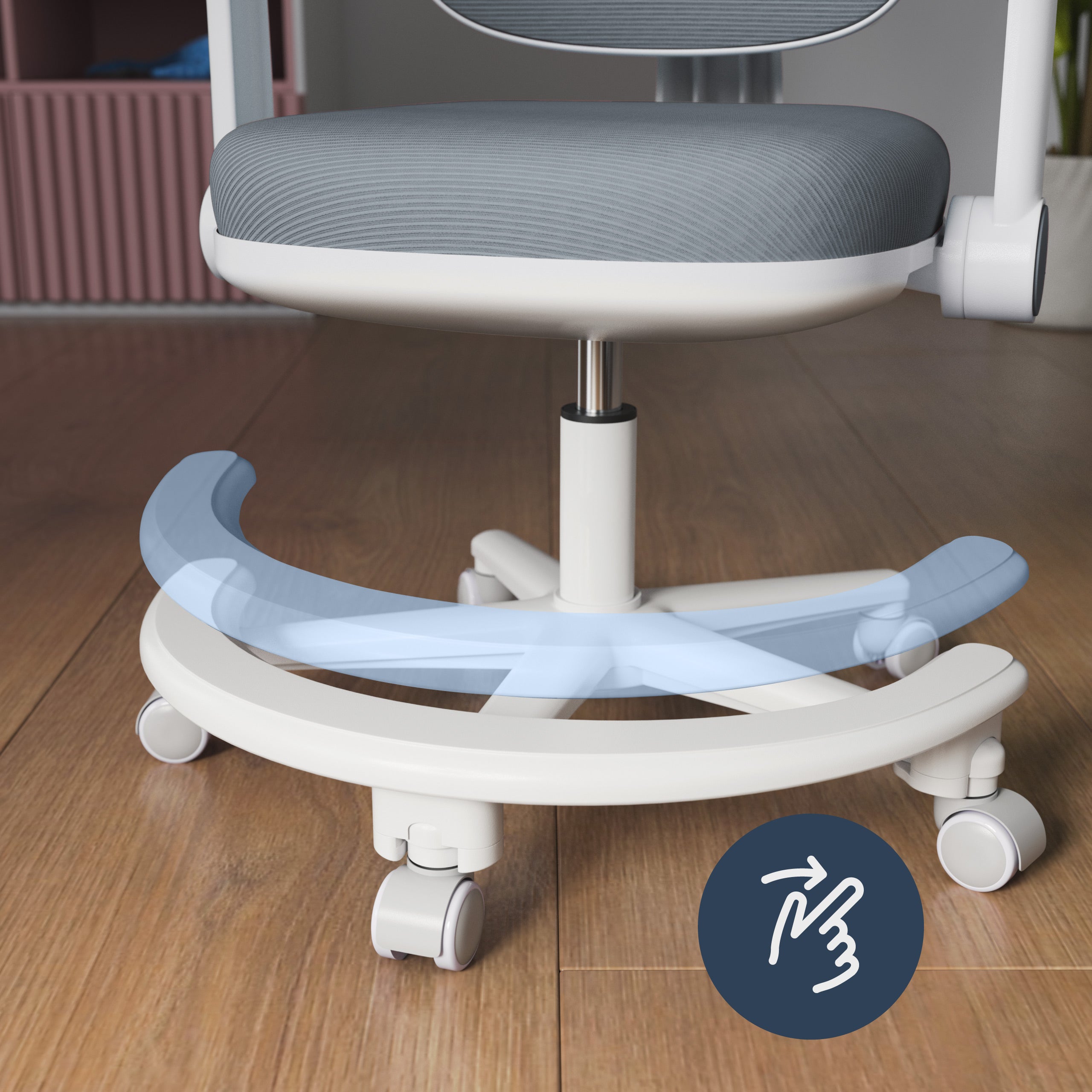 Poltrona da scrivania ergonomica per bambini Mark Adler Junior 3.6 Grey