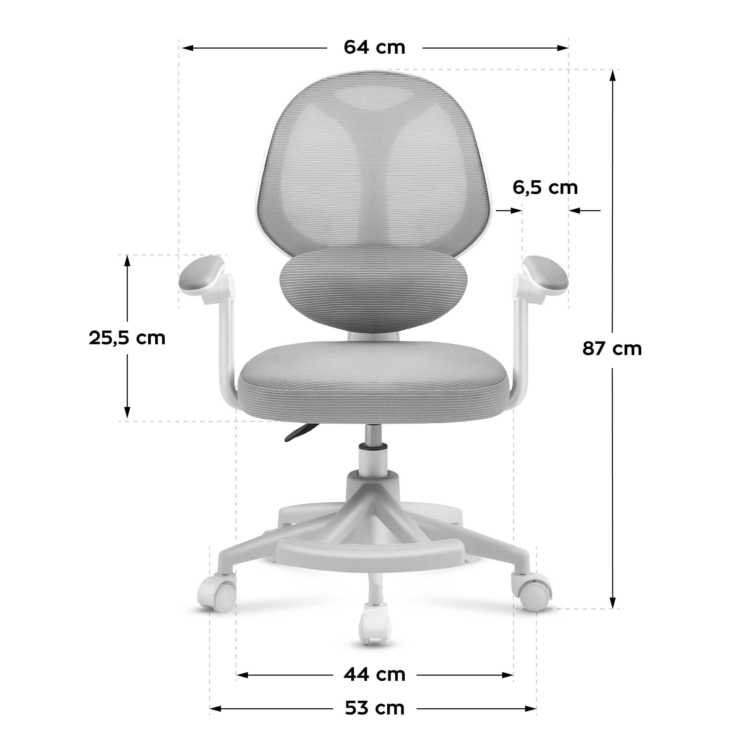 Poltrona da scrivania per bambini Mark Adler Junior 4.5 Grey