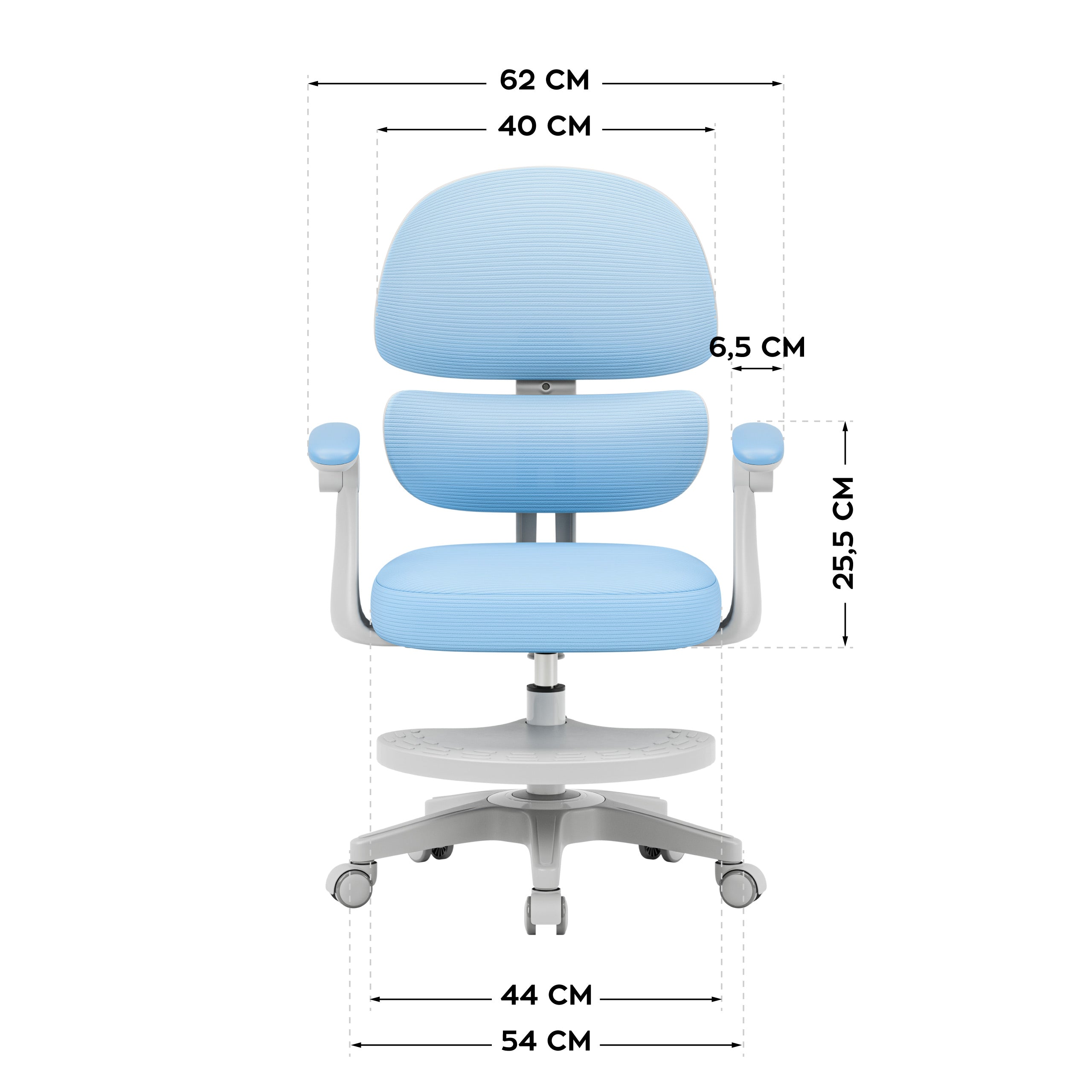 Poltrona ergonomica per bambini Mark Adler Junior 4.4 Blue