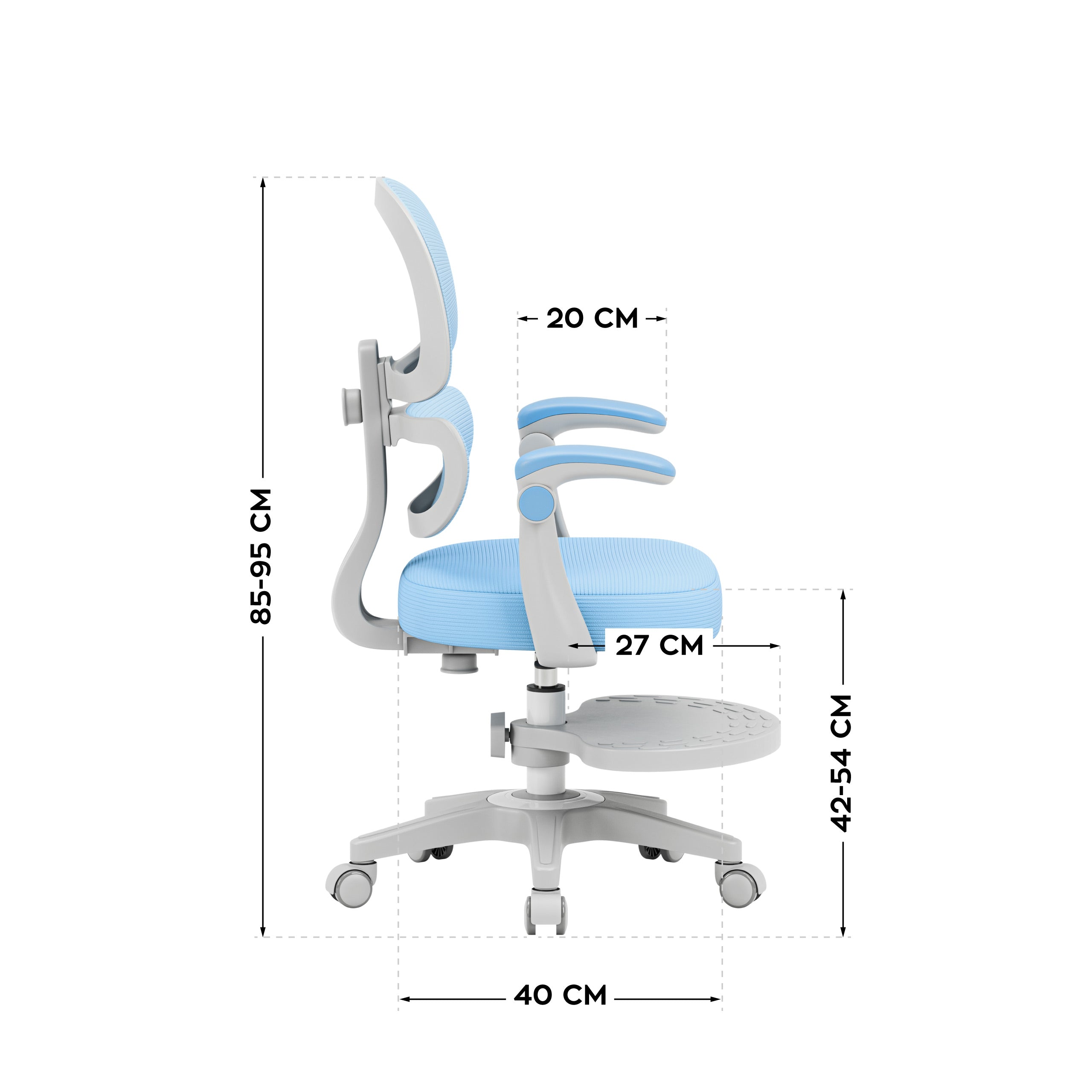 Poltrona ergonomica per bambini Mark Adler Junior 4.4 Blue