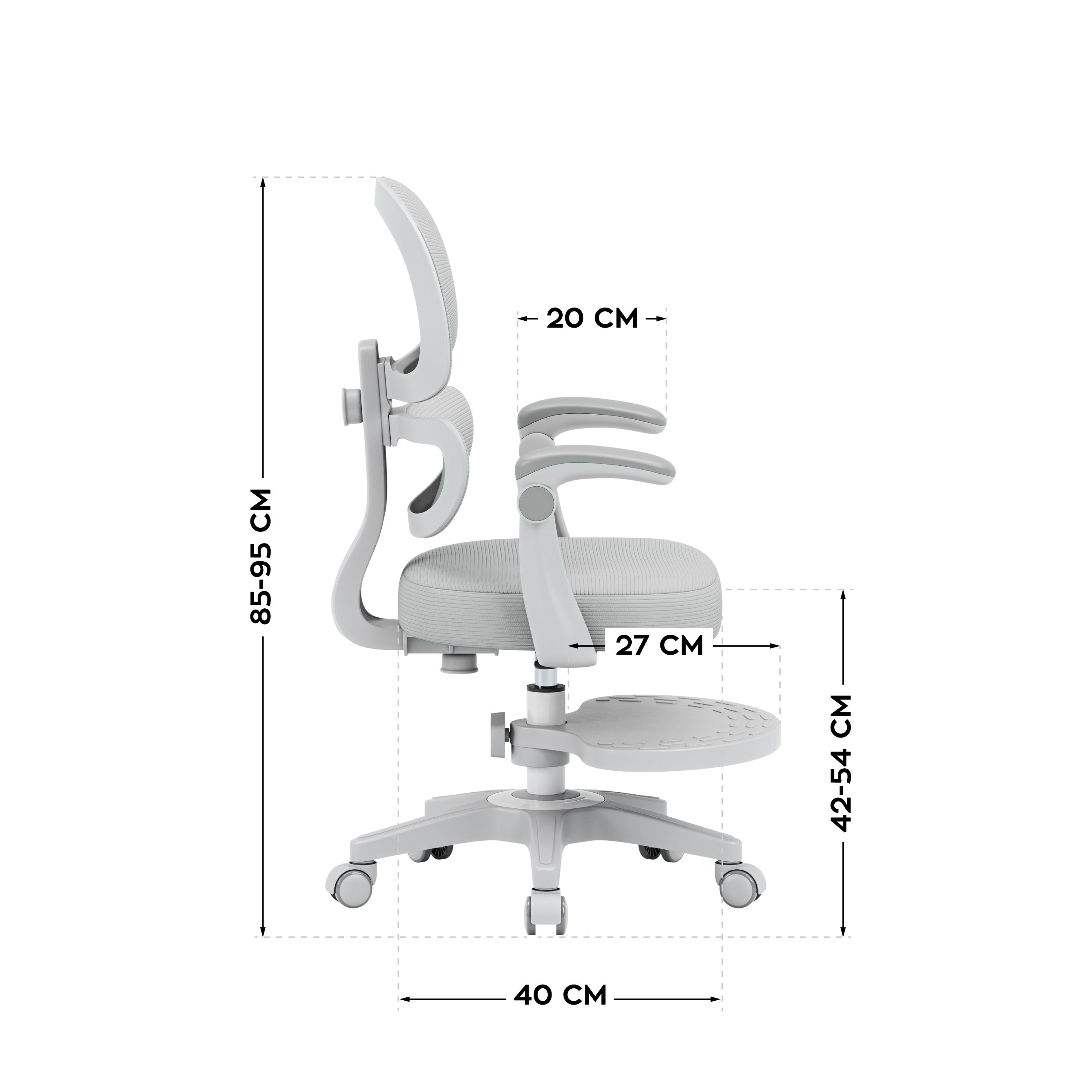 Poltrona ergonomica per bambini Mark Adler Junior 4.4 Grey