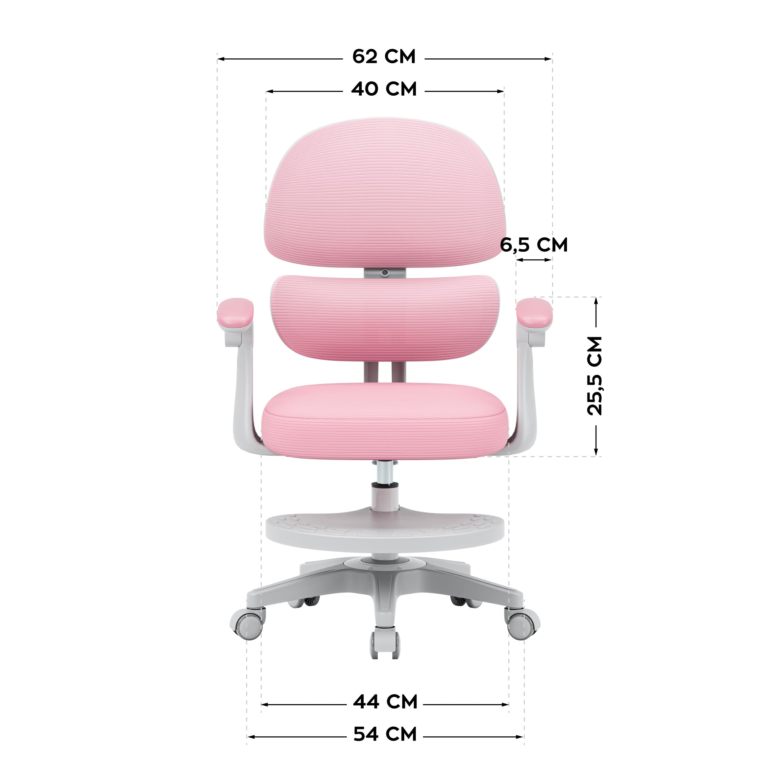 Poltrona ergonomica per bambini Mark Adler Junior 4.4 Pink