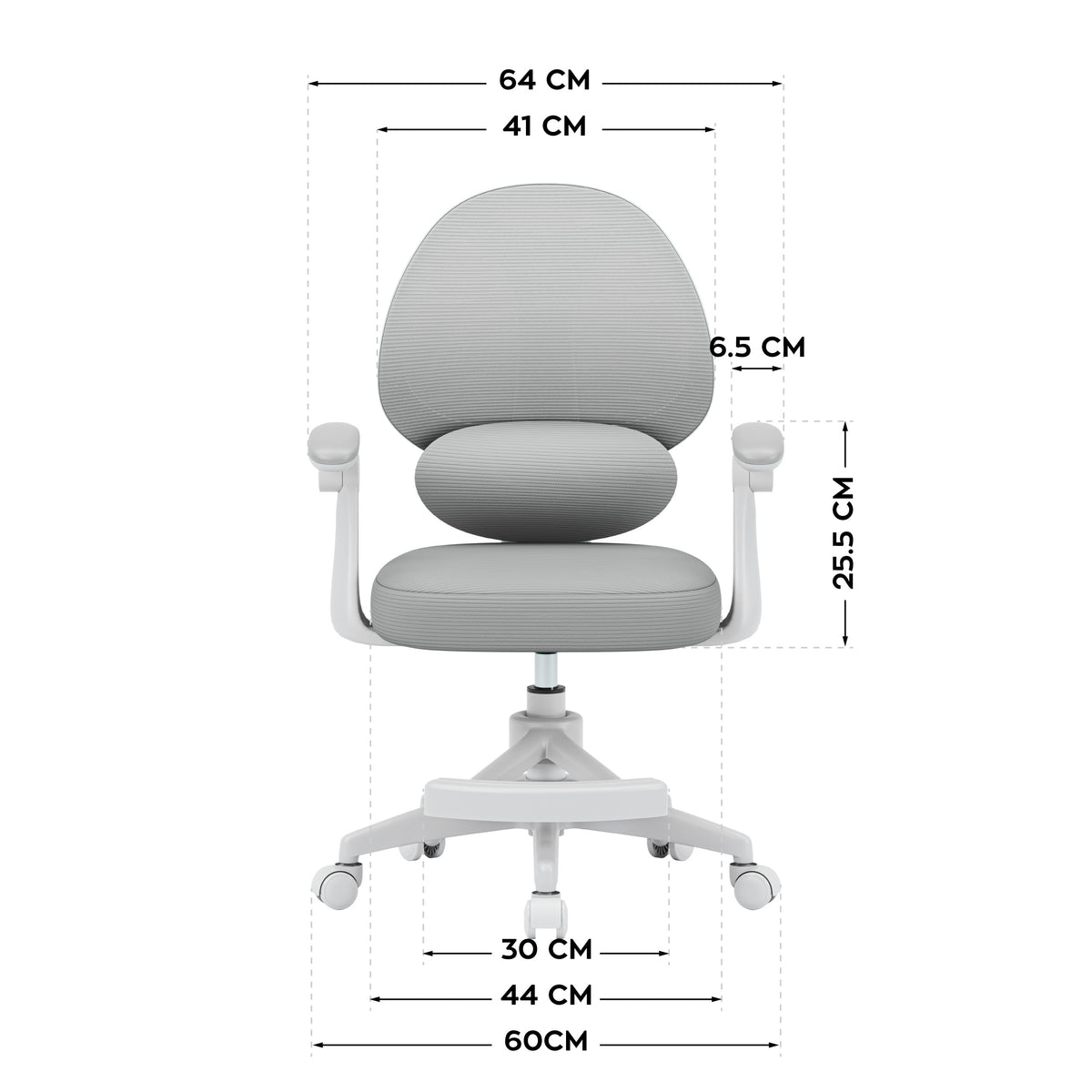 Poltrona da scrivania per bambini Mark Adler Junior 4.5 Grey