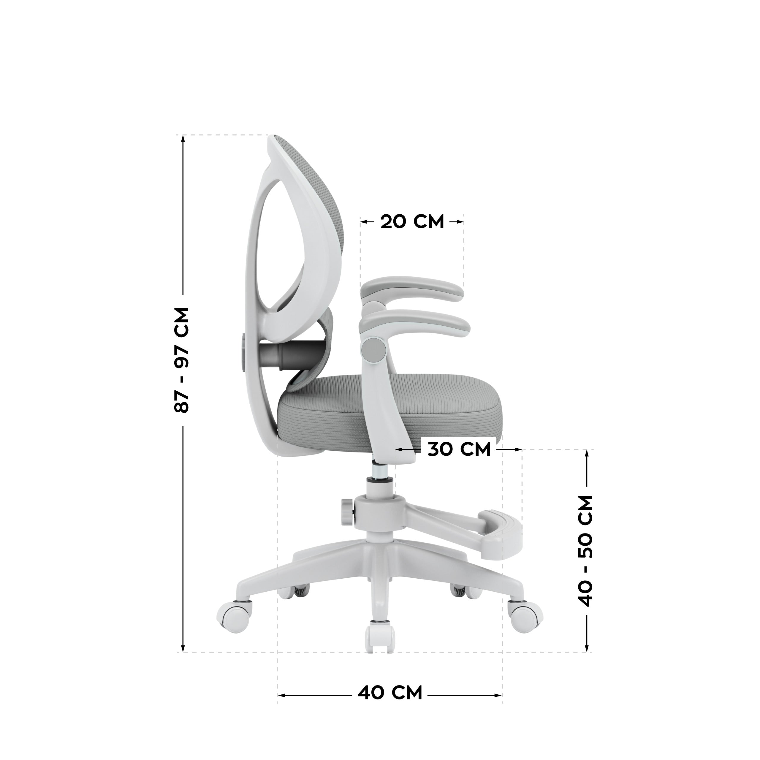 Poltrona da scrivania per bambini Mark Adler Junior 4.5 Grey