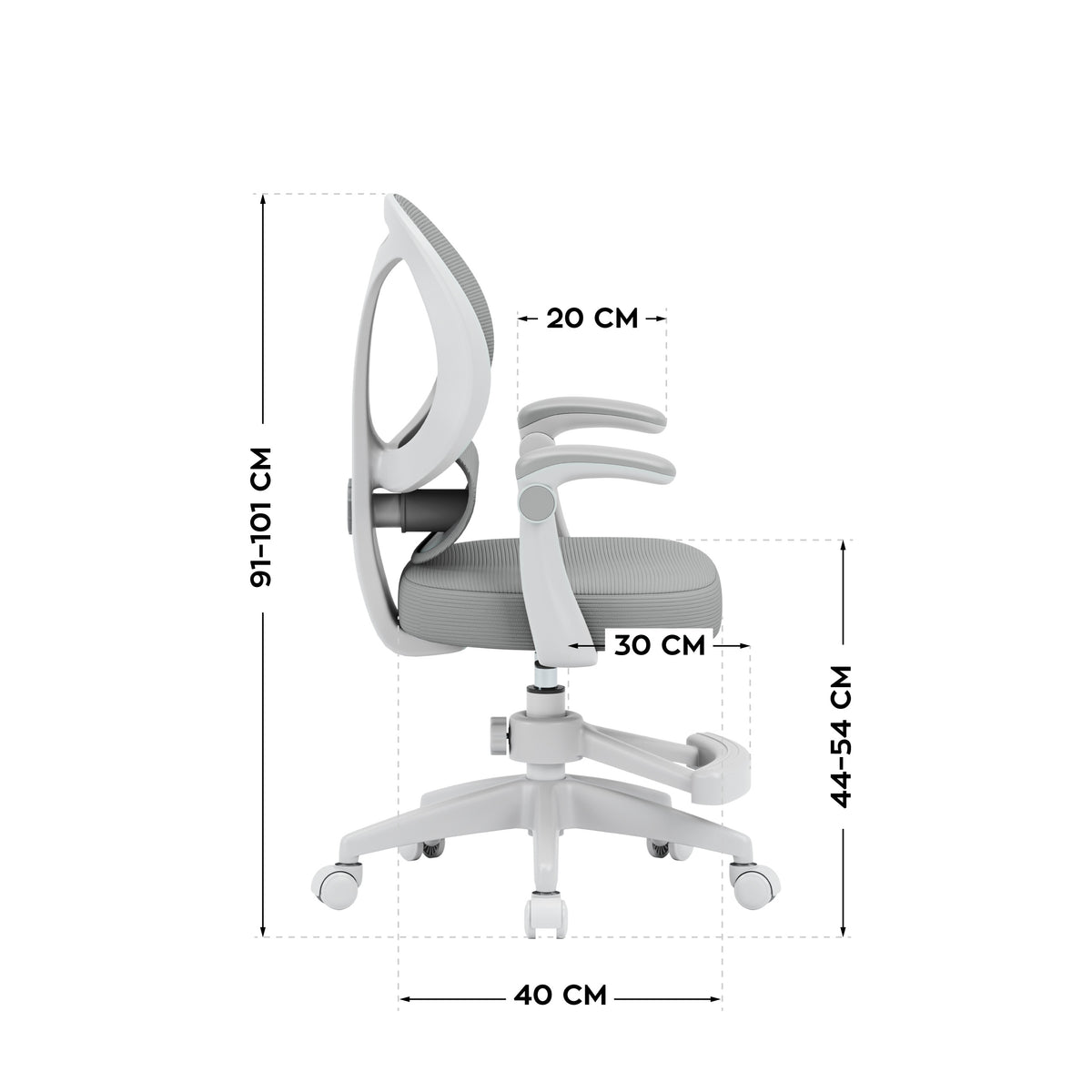 Poltrona da scrivania per bambini Mark Adler Junior 4.5 Grey