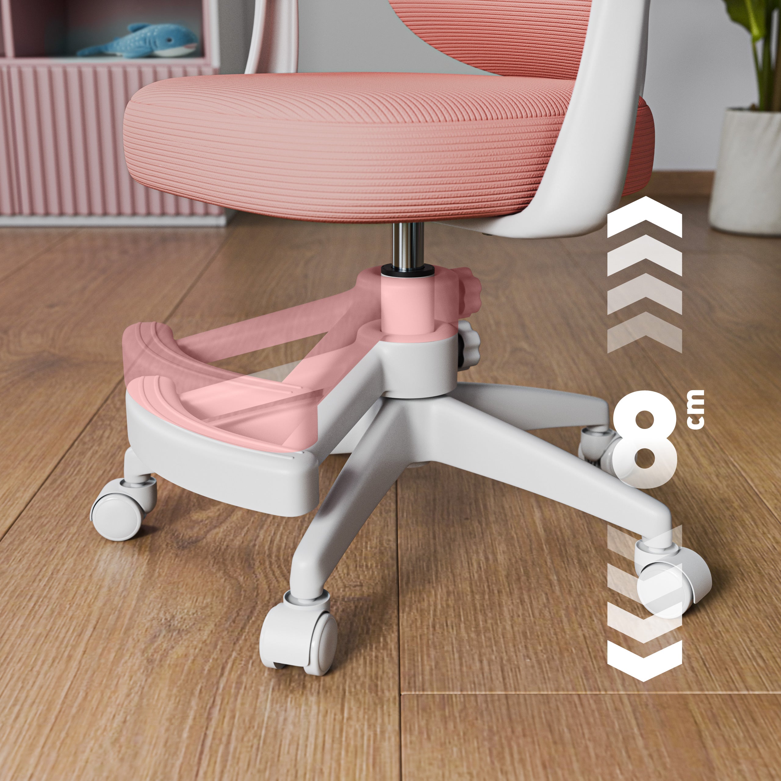 Poltrona da scrivania per bambini Mark Adler Junior 4.5 Pink