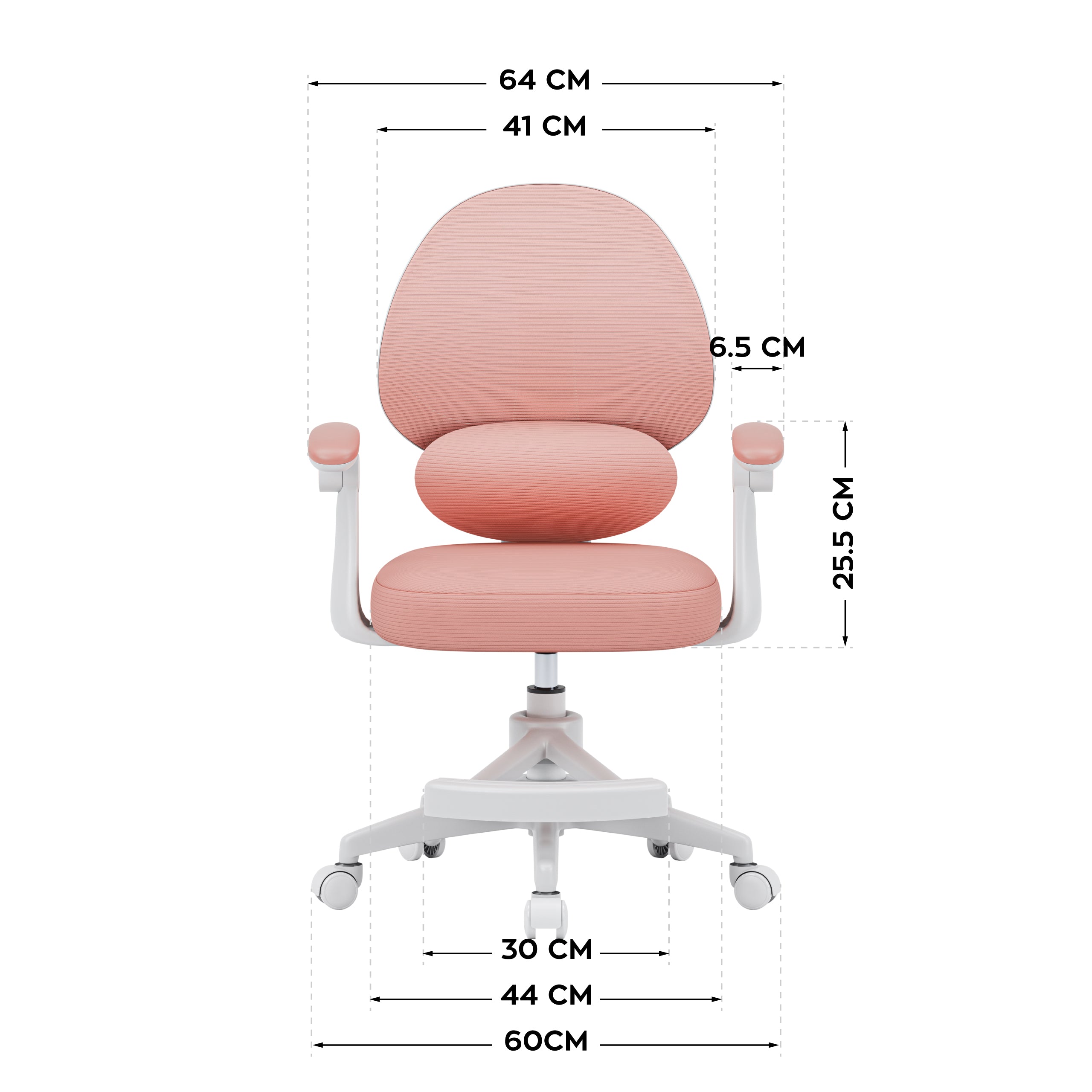 Poltrona da scrivania per bambini Mark Adler Junior 4.5 Pink