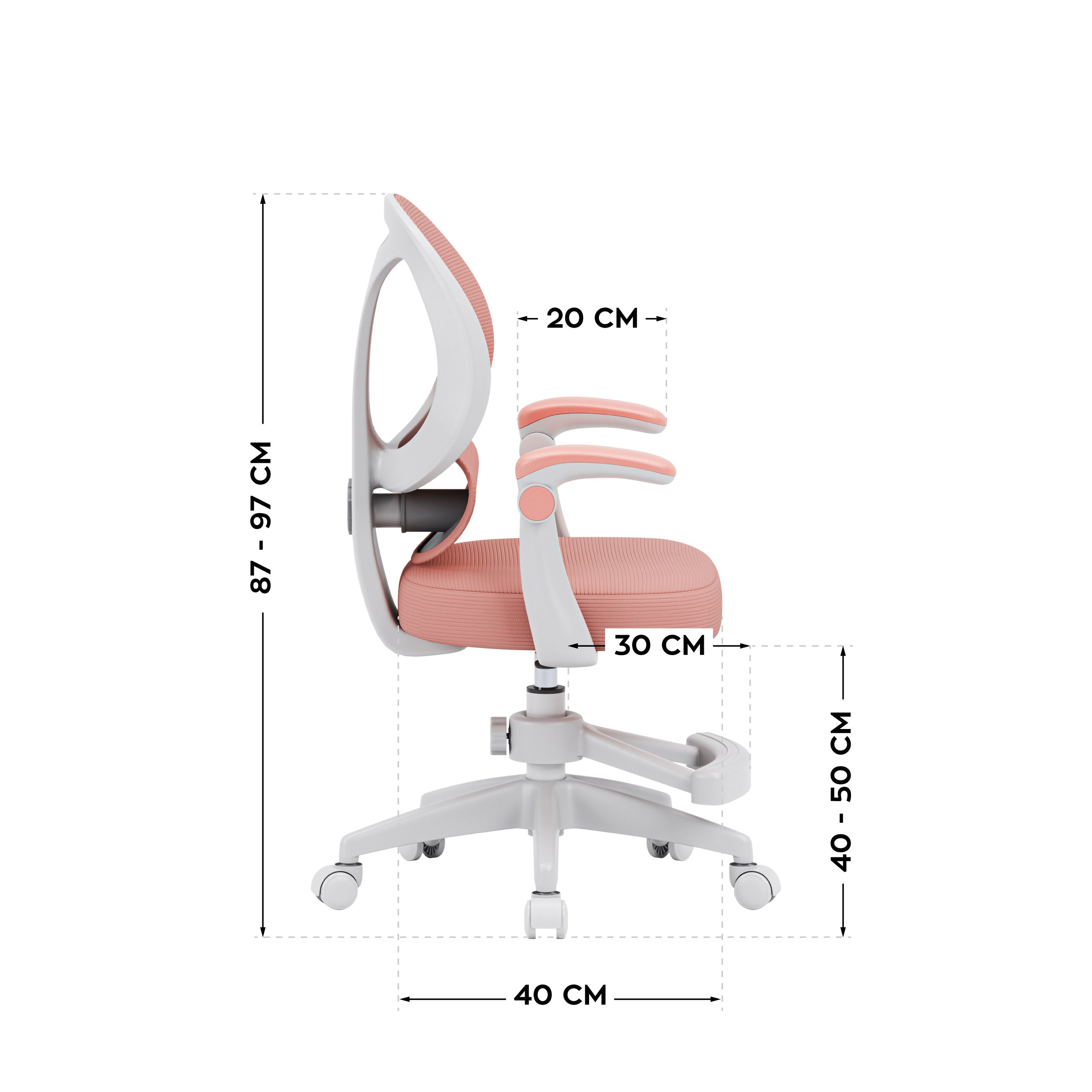 Poltrona da scrivania per bambini Mark Adler Junior 4.5 Pink