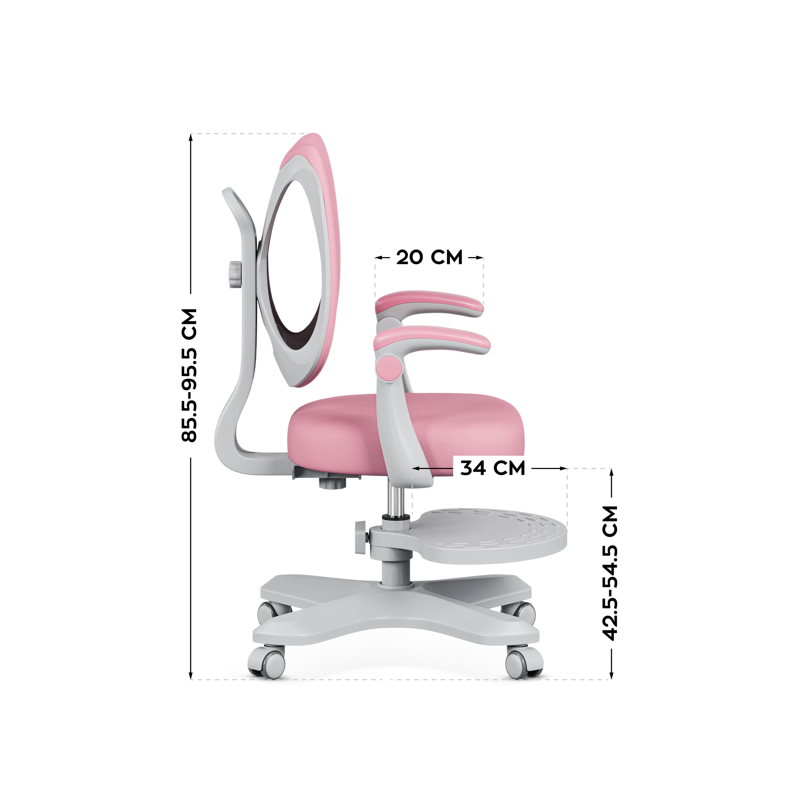Poltrona ergonomica per bambini Mark Adler Junior 4.6 Pink