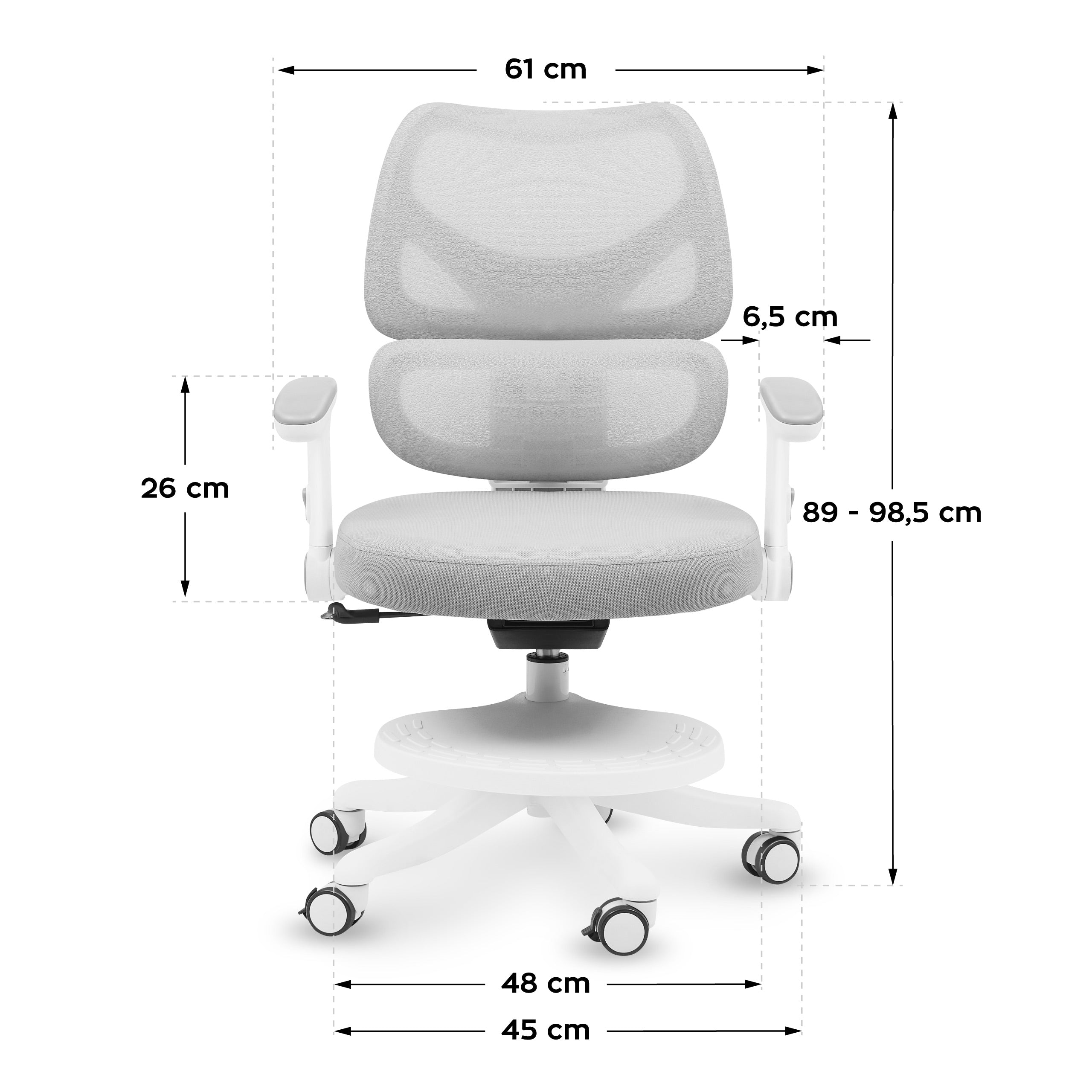 Poltrona girevole per bambini Mark Adler Junior 5.3 Grey