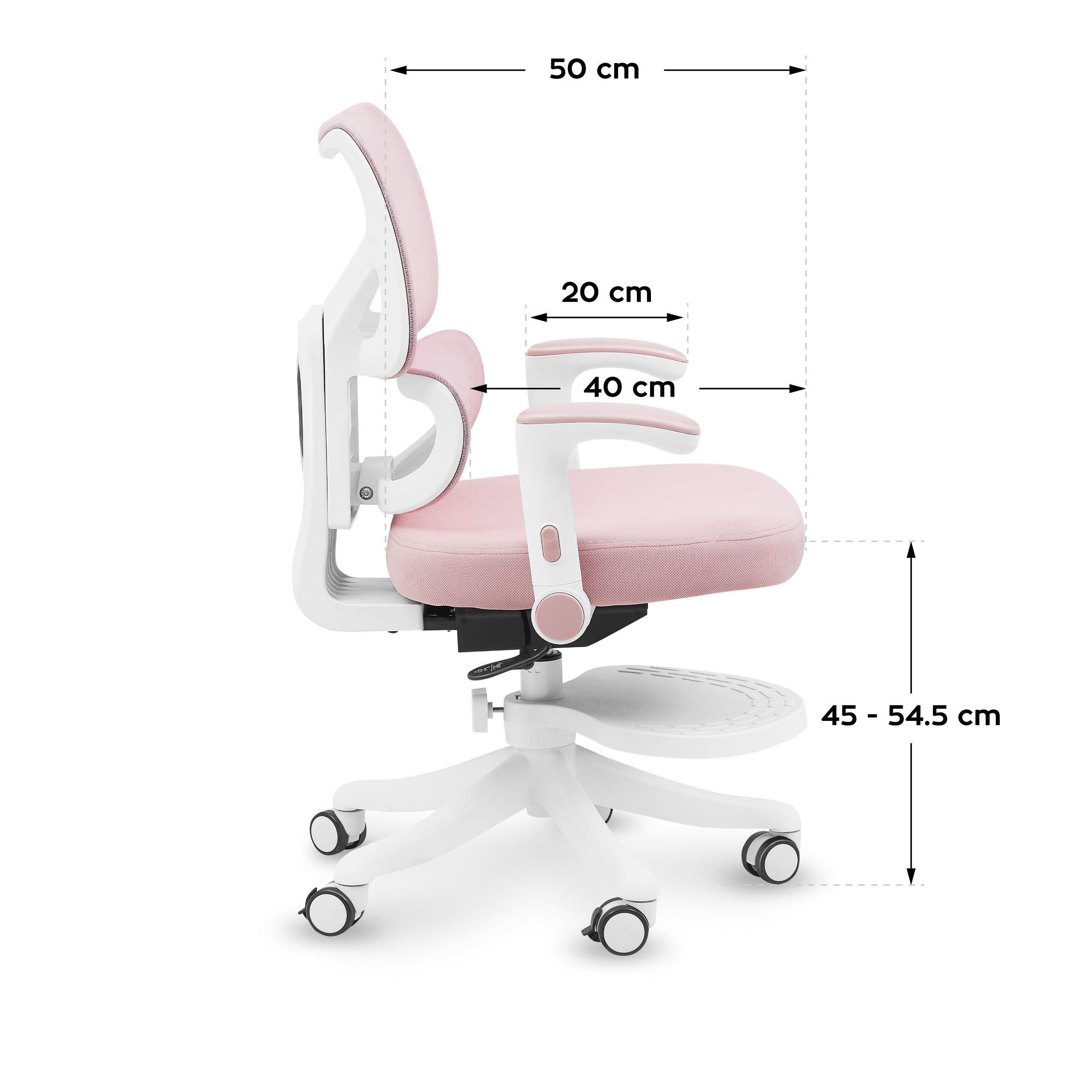 Poltrona girevole per bambini Mark Adler Junior 5.3 Pink