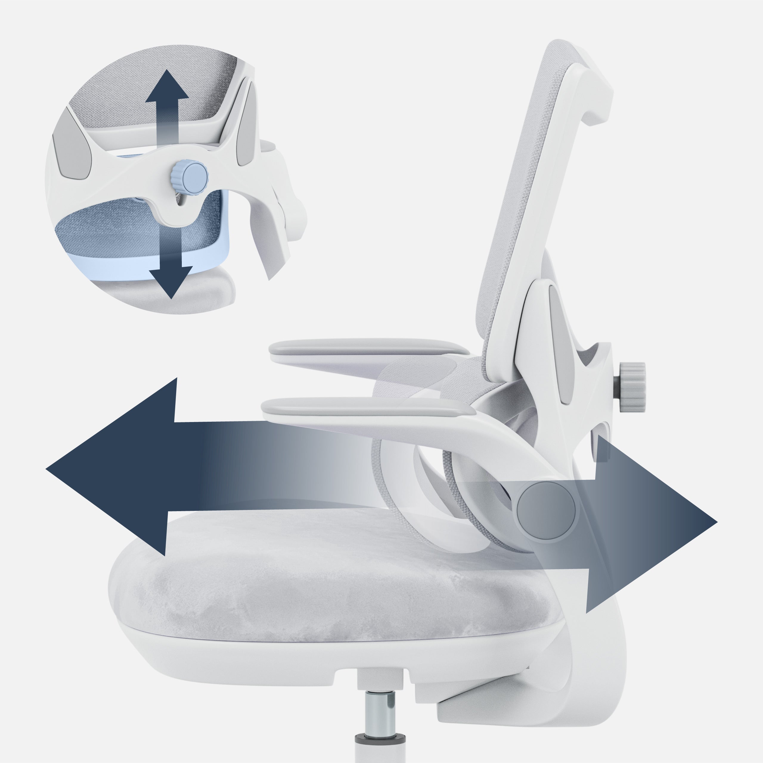 Poltrona da scrivania per bambini Mark Adler Junior 5.7 Grey