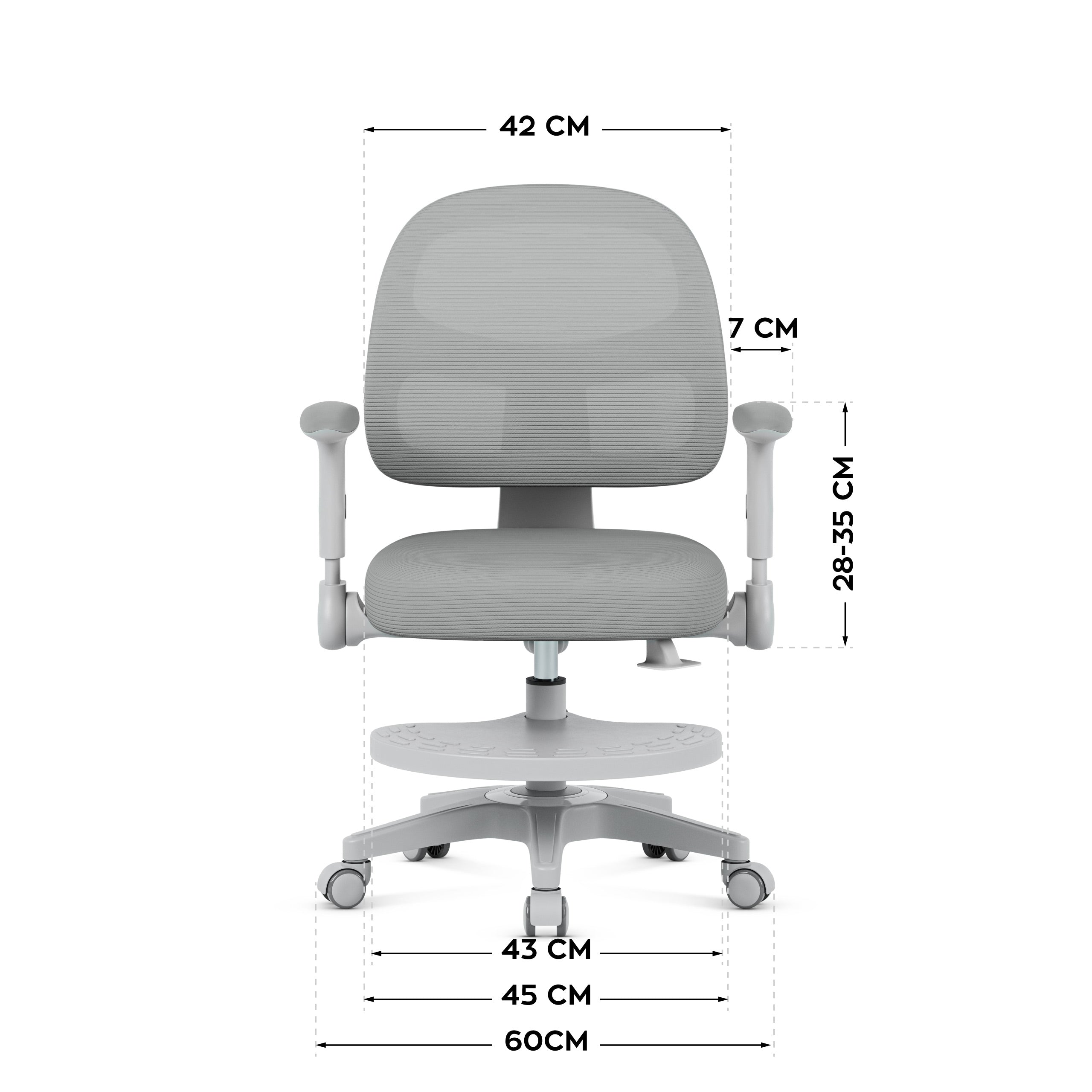 Poltrona girevole Mark Adler JUNIOR 5.0 Grey