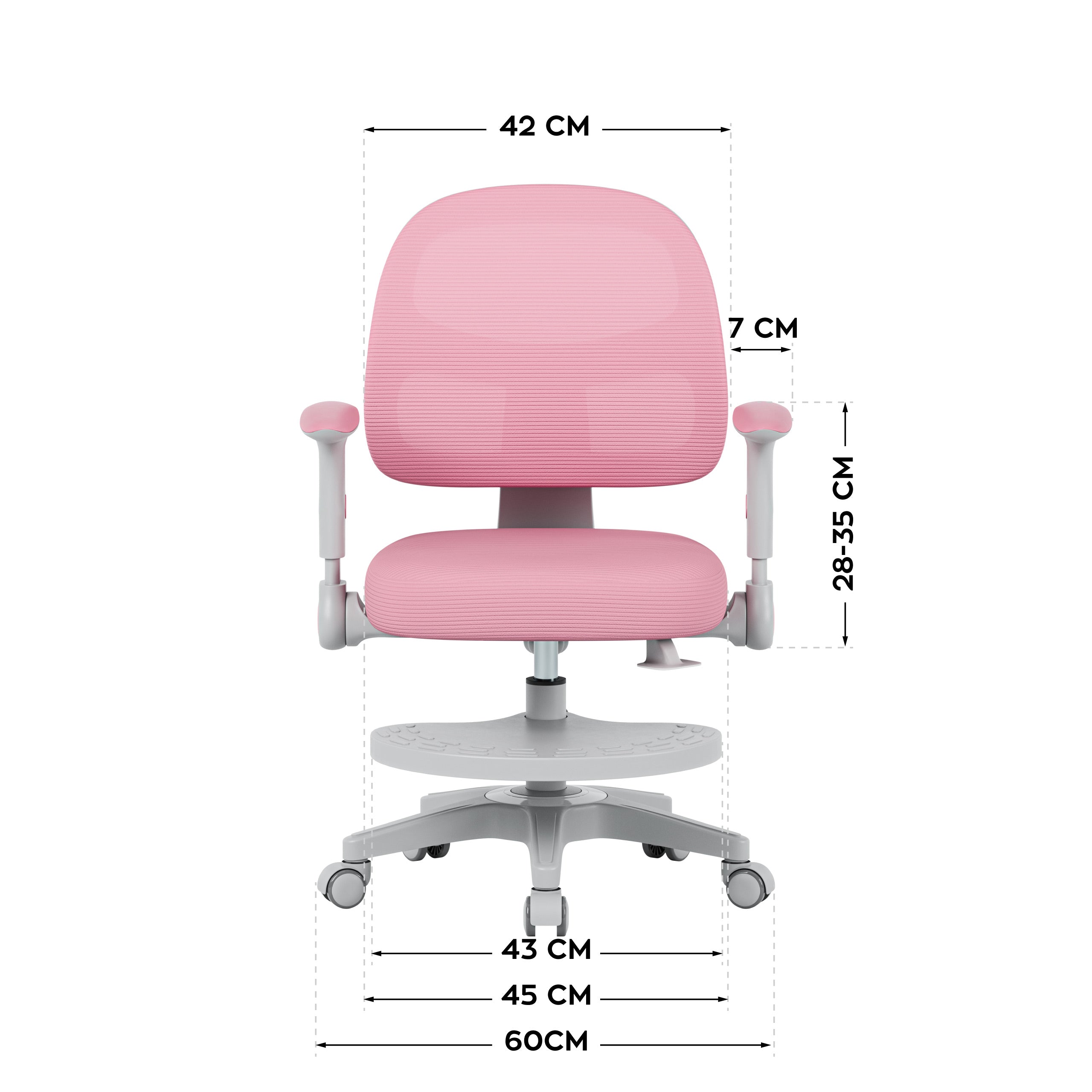 Poltrona girevole Mark Adler JUNIOR 5.0 Rosa