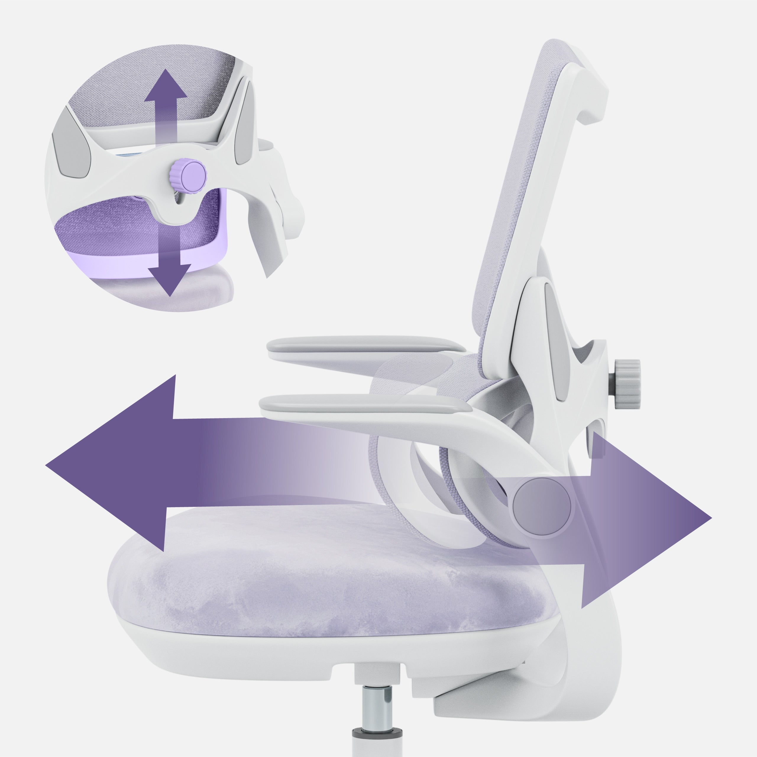 Poltrona da scrivania per bambini Mark Adler Junior 5.7 Purple